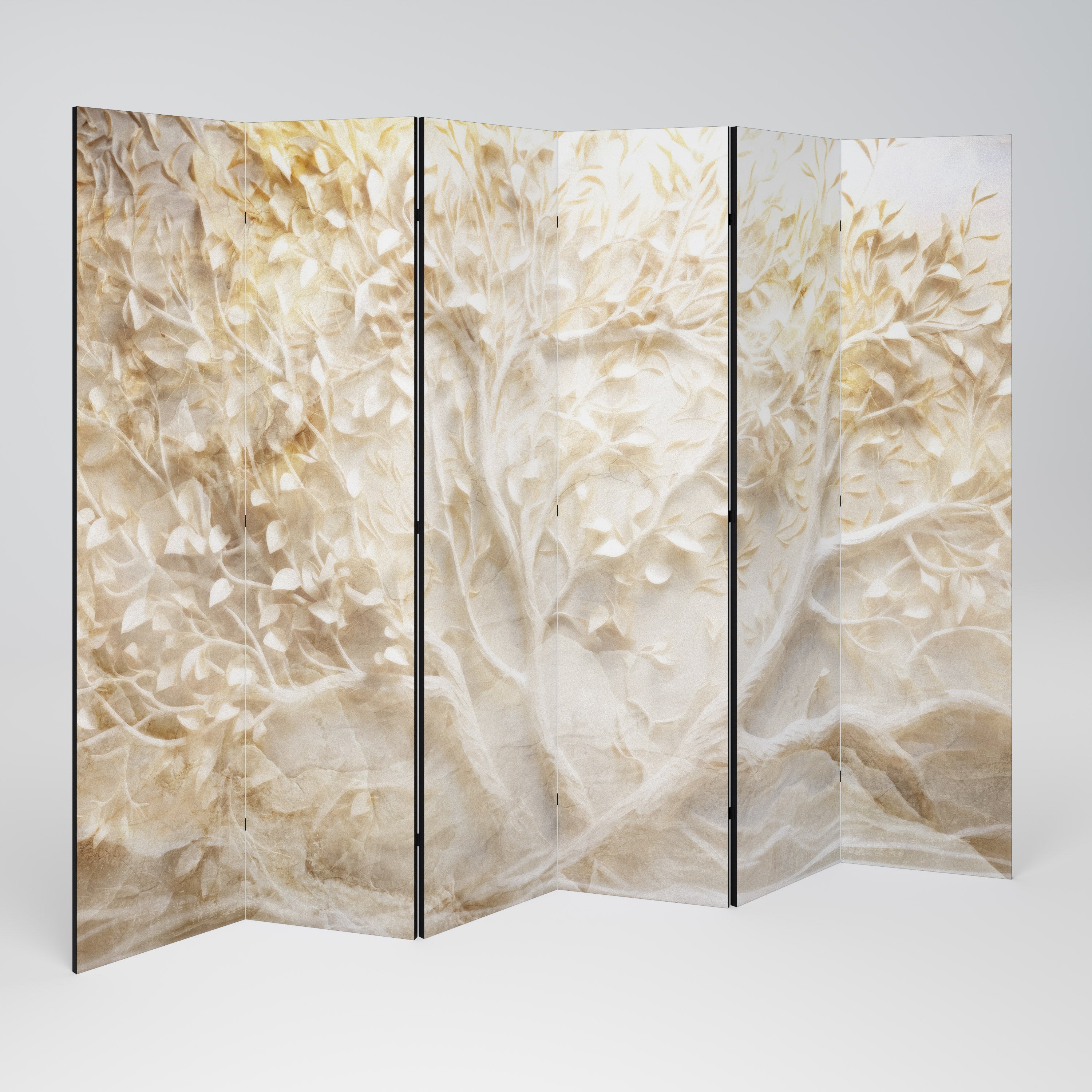LUMINOUS GROWTH Decorative 6-Panel Room Divider