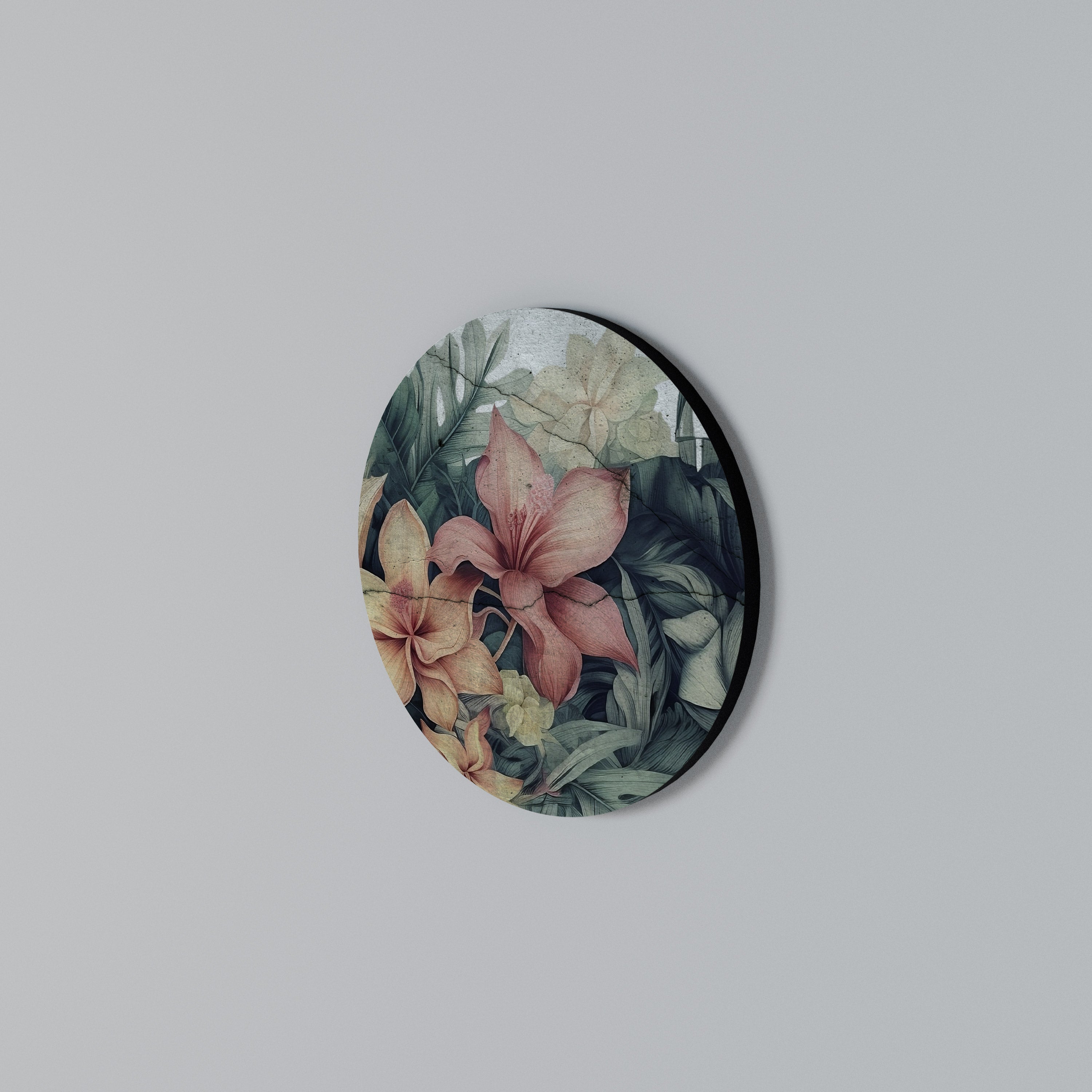 HEAVENLY BLOOM Round Wall Art