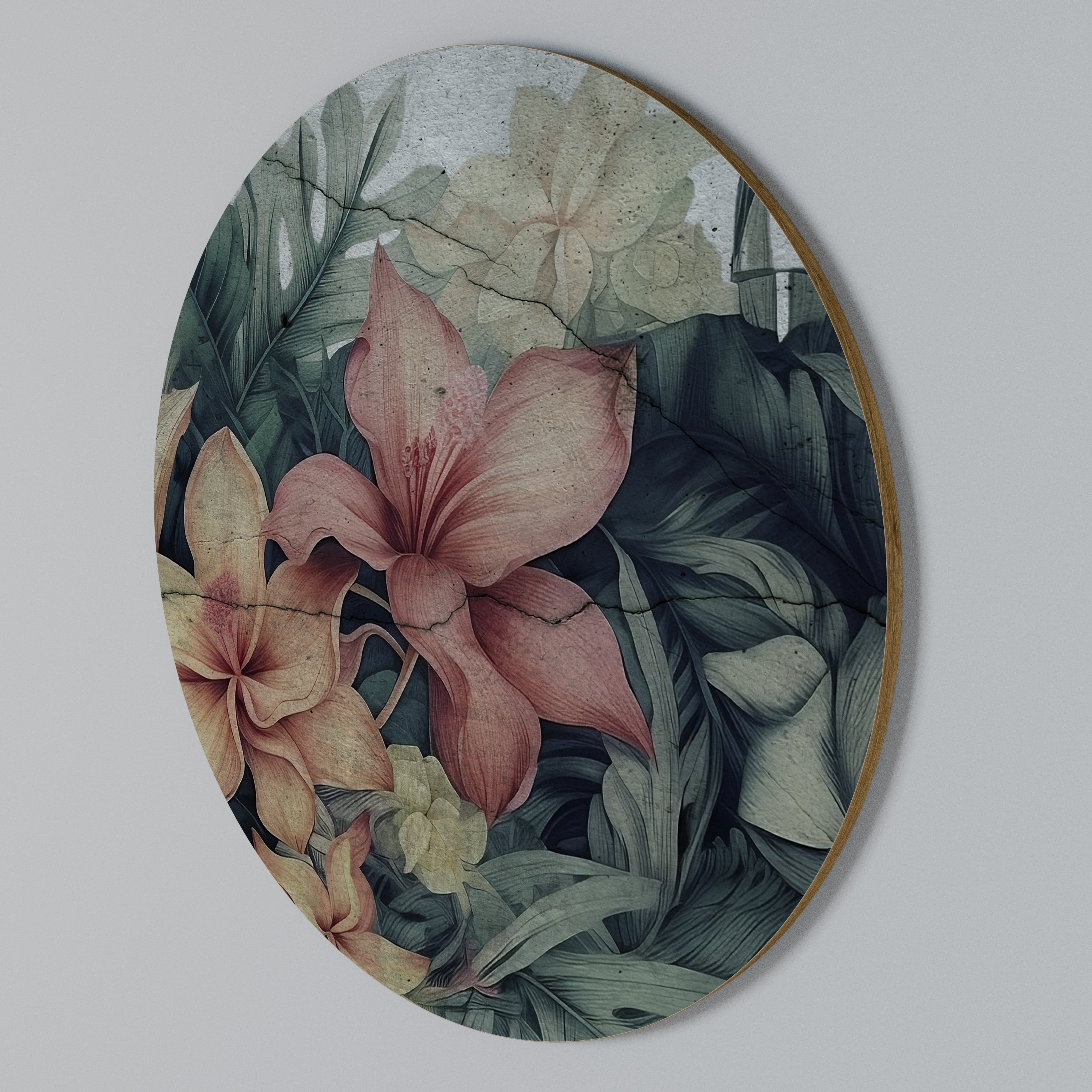 HEAVENLY BLOOM Round Wall Art