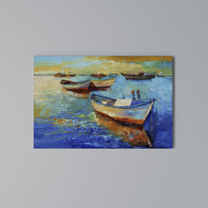 SERENE BOAT ESCAPADE Horizontal Canvas Print