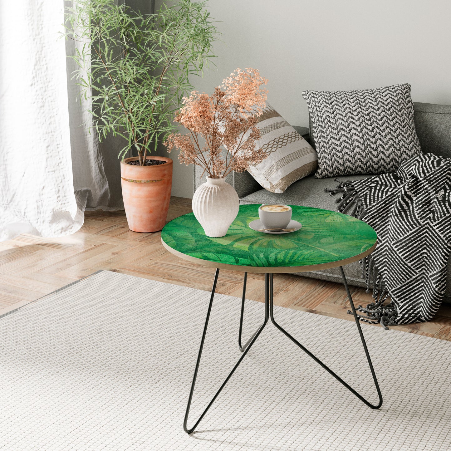 SUBTLE GREEN SYMPHONY Coffee Table