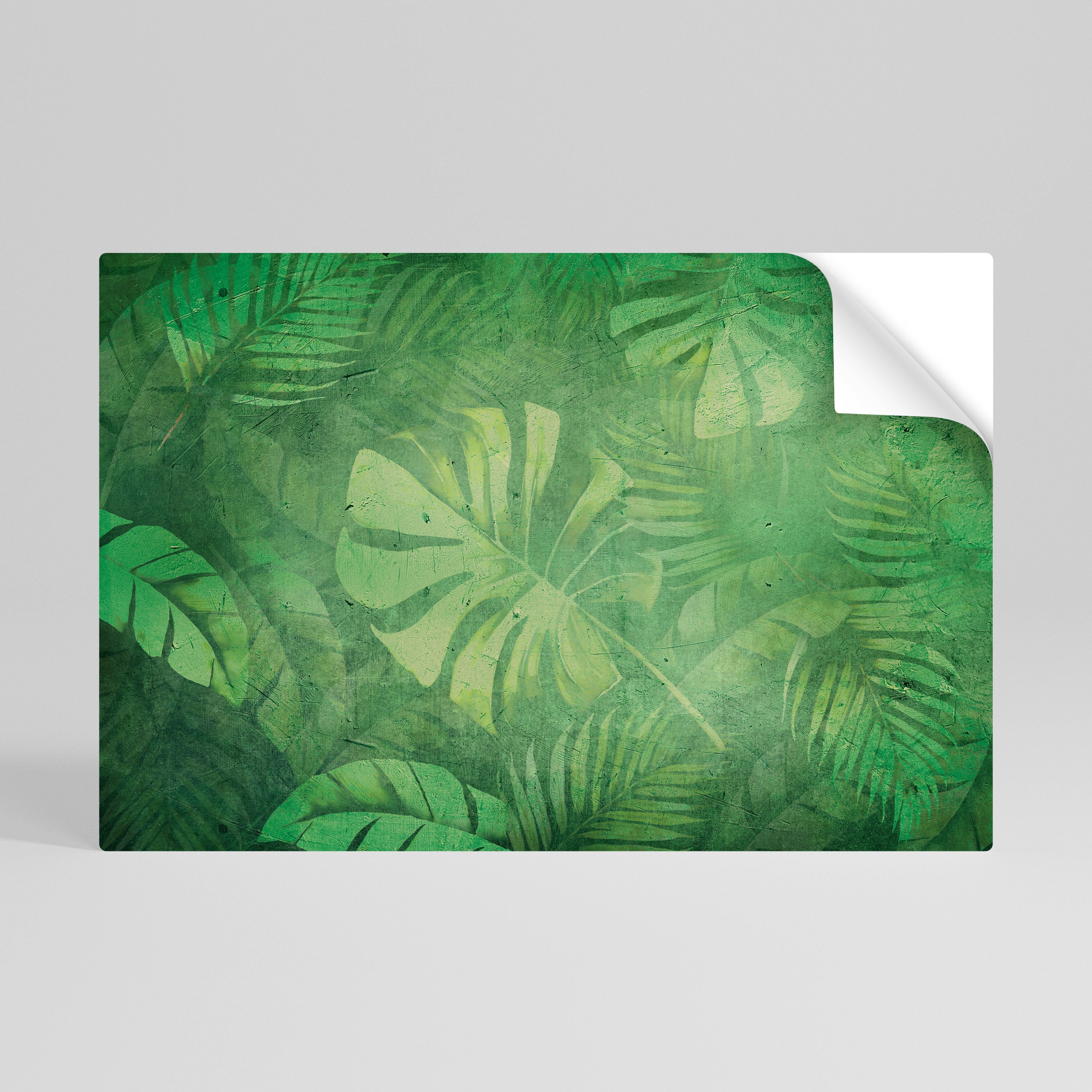 Affiche horizontale autocollante SUBTLE GREEN SYMPHONY