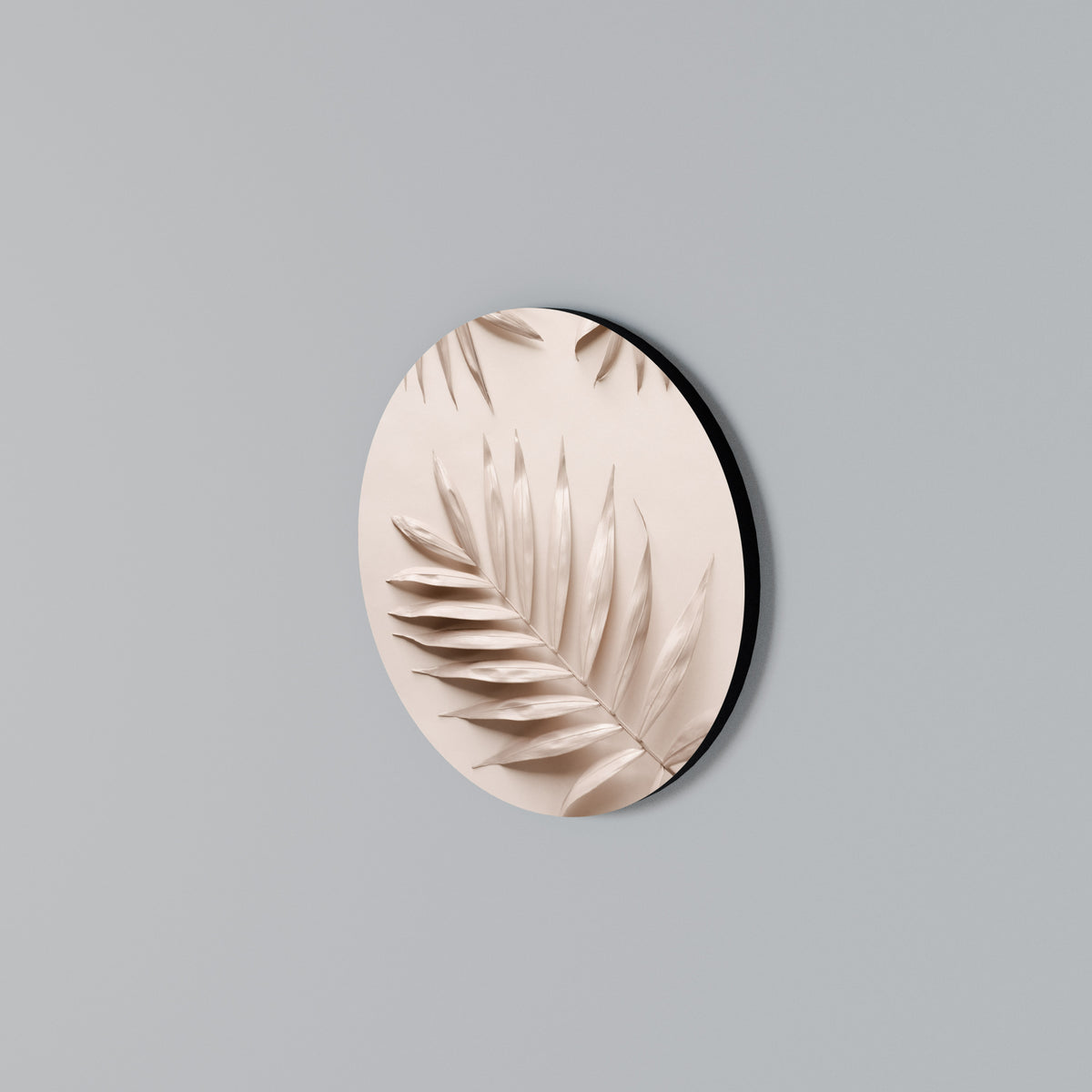 PINK PALM DREAMS Round Wall Art