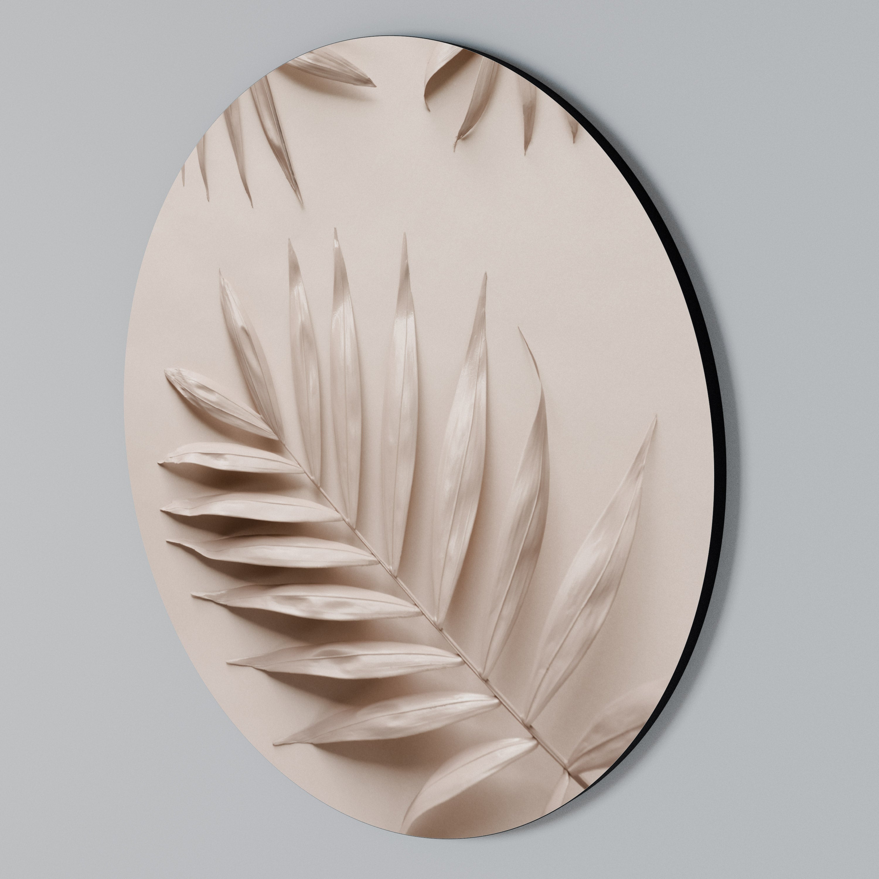 PINK PALM DREAMS Round Wall Art