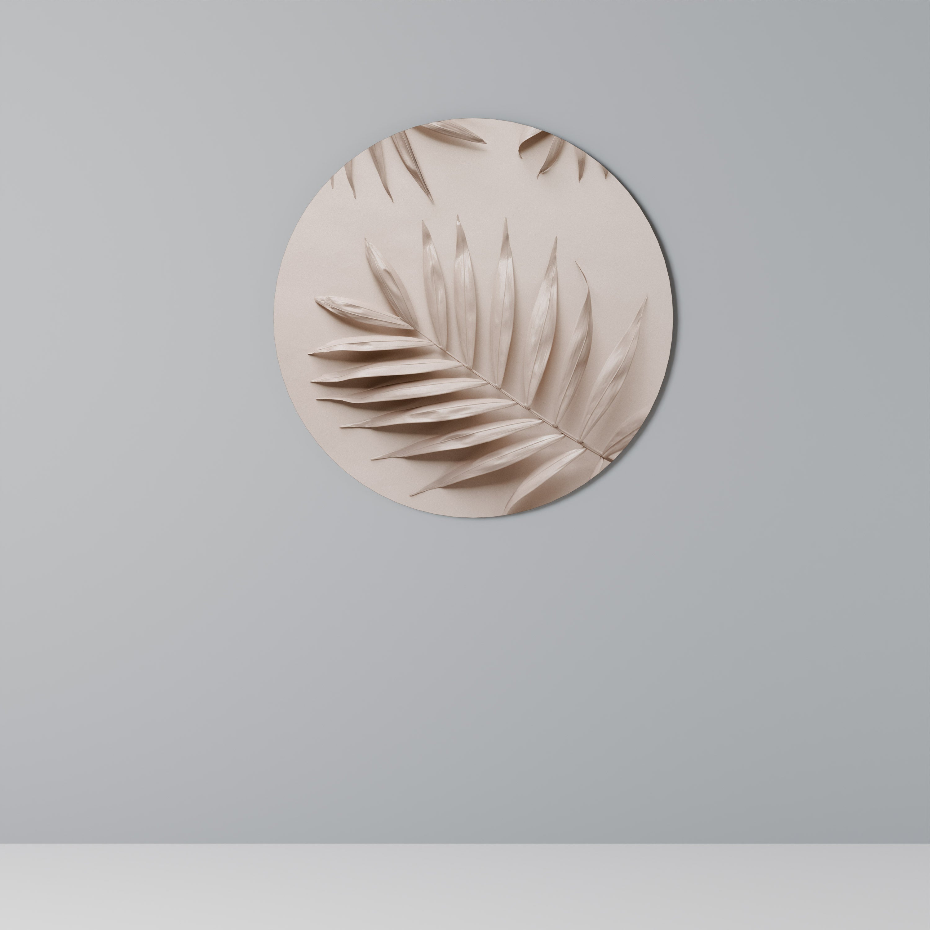 Décoration murale ronde PINK PALM DREAMS