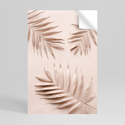 PINK PALM DREAMS Peel and Stick Vertical Poster