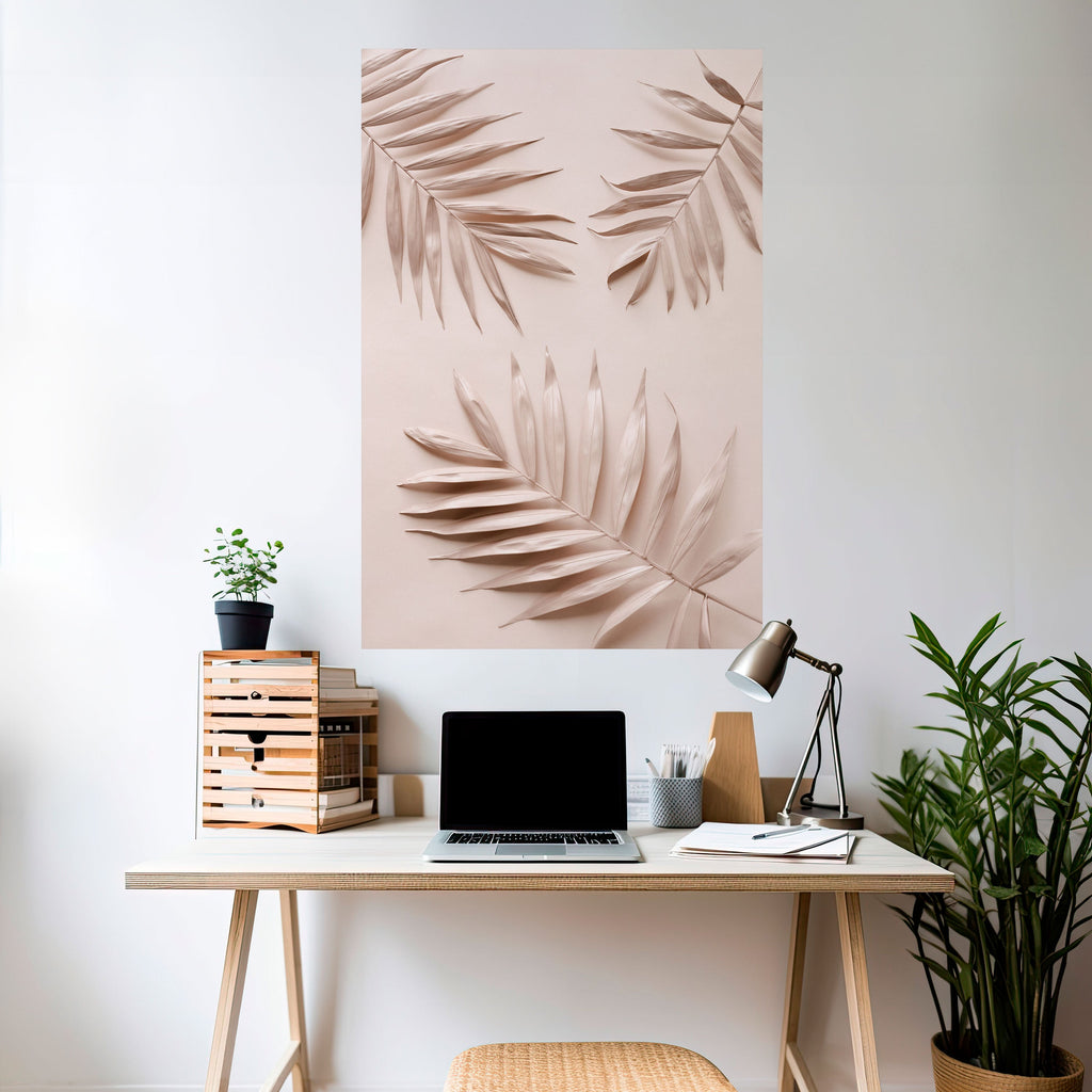 Affiche verticale autocollante « PINK PALM DREAMS »