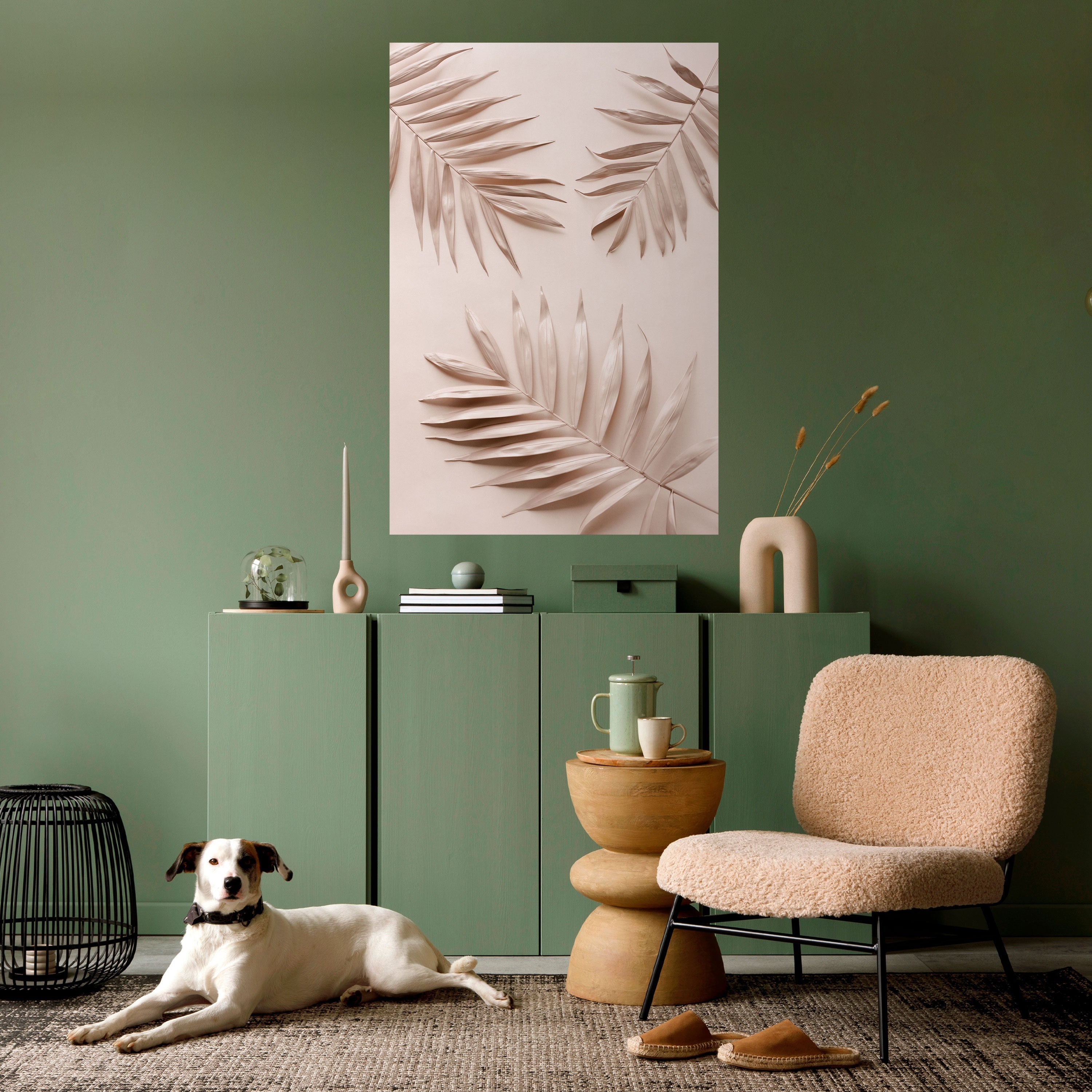 Affiche verticale autocollante « PINK PALM DREAMS »