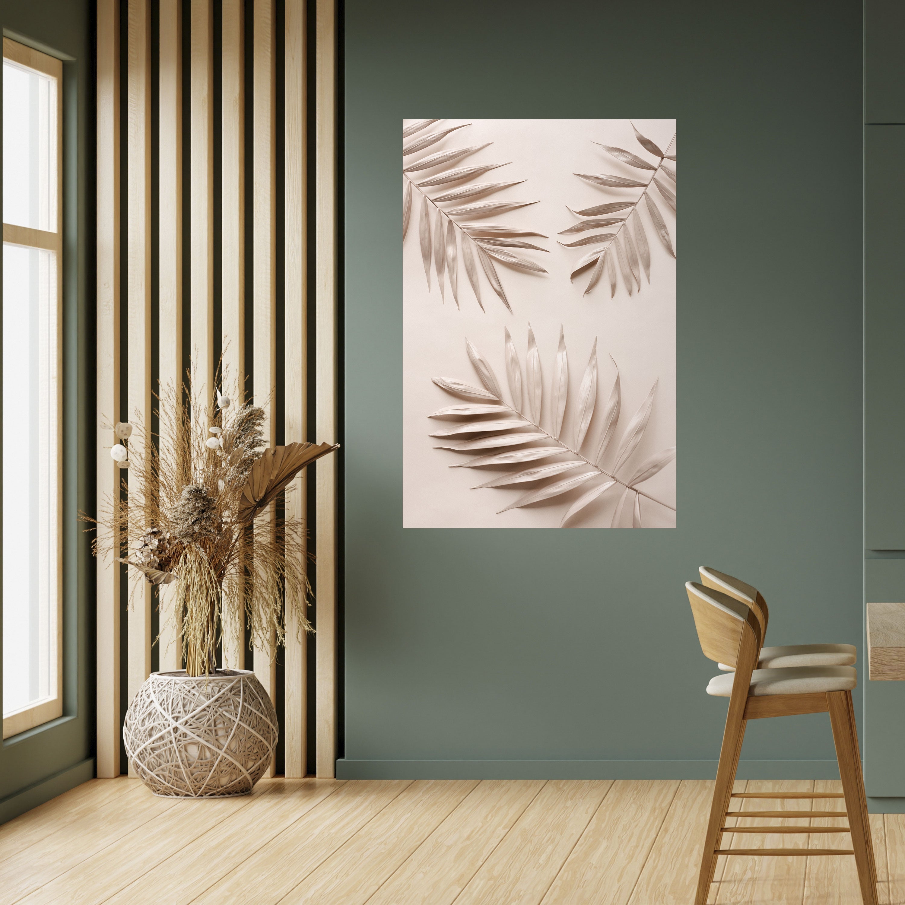 Affiche verticale autocollante « PINK PALM DREAMS »