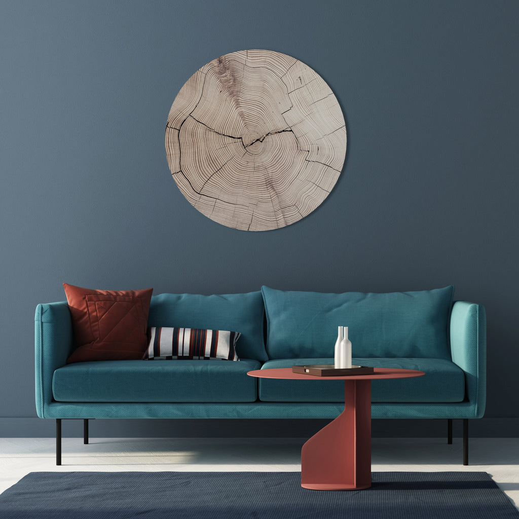 Art mural rond TIMEWORN RHYTHM