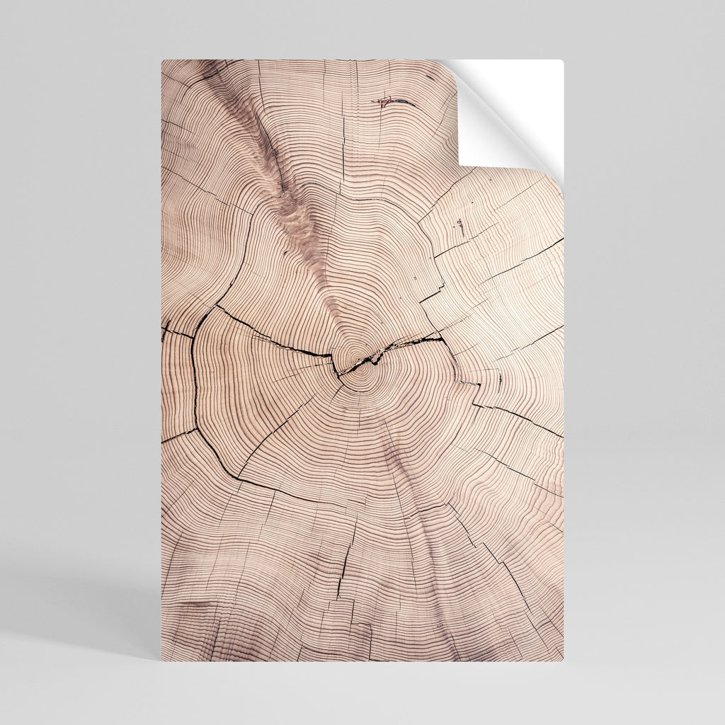 Affiche verticale autocollante « RYTHME USÉ PAR LE TEMPS »