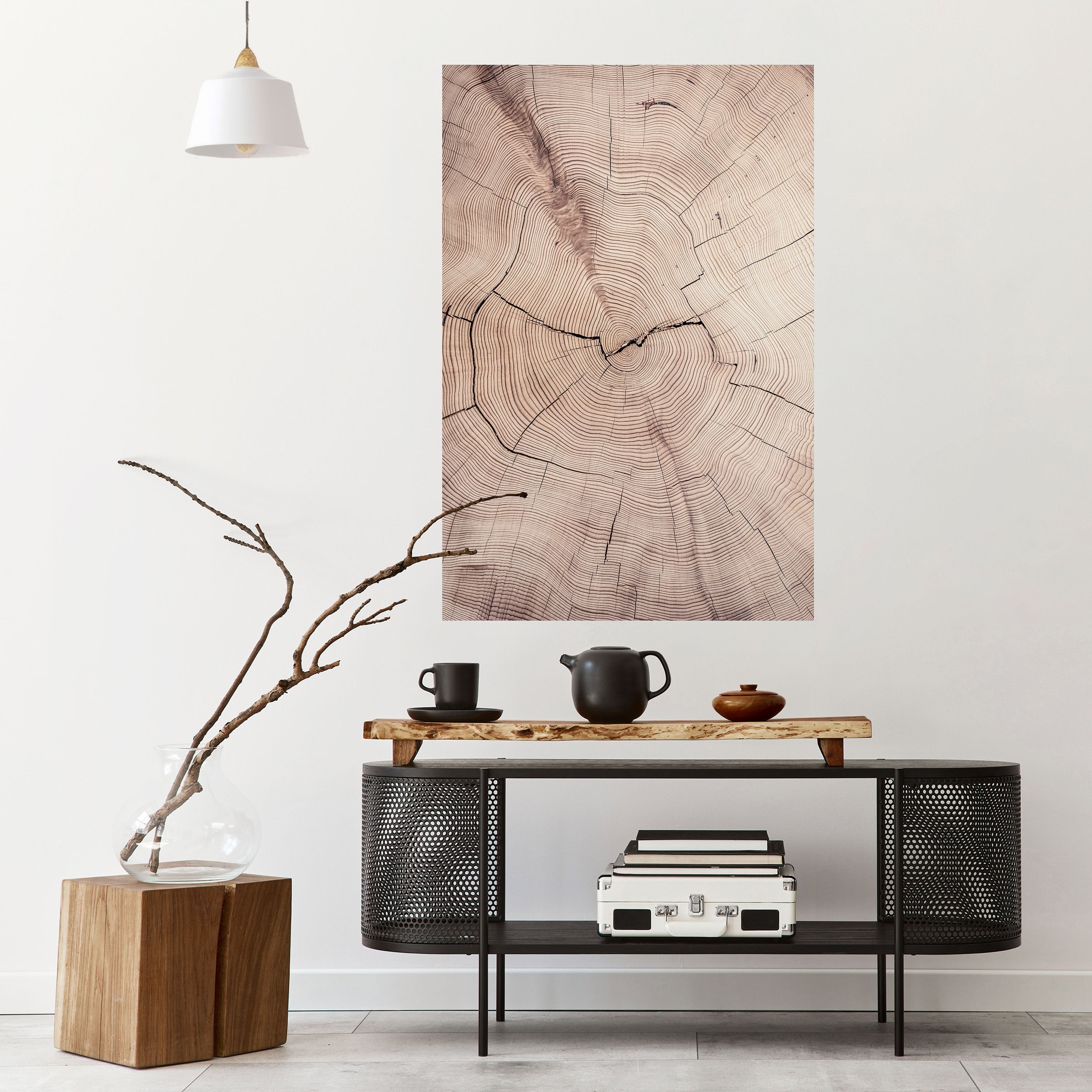 Affiche verticale autocollante « RYTHME USÉ PAR LE TEMPS »