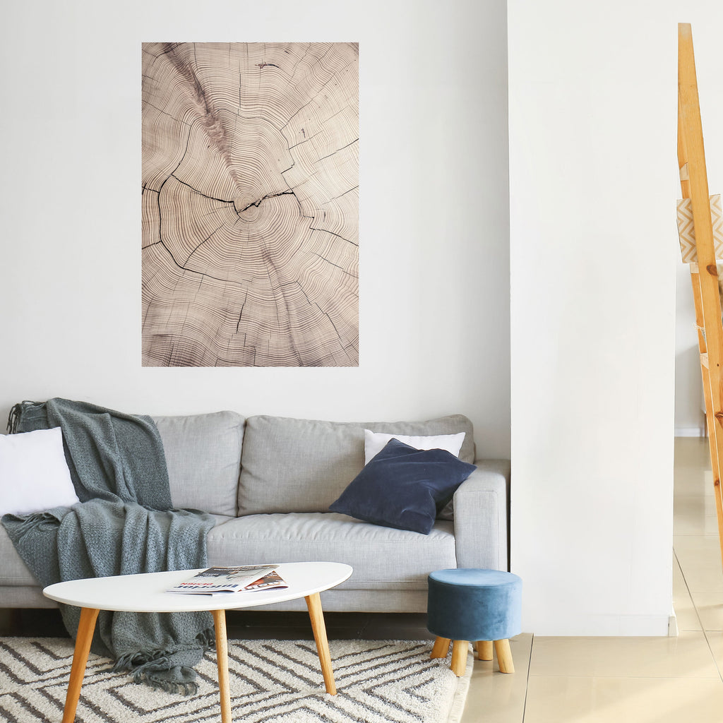 Affiche verticale autocollante « RYTHME USÉ PAR LE TEMPS »