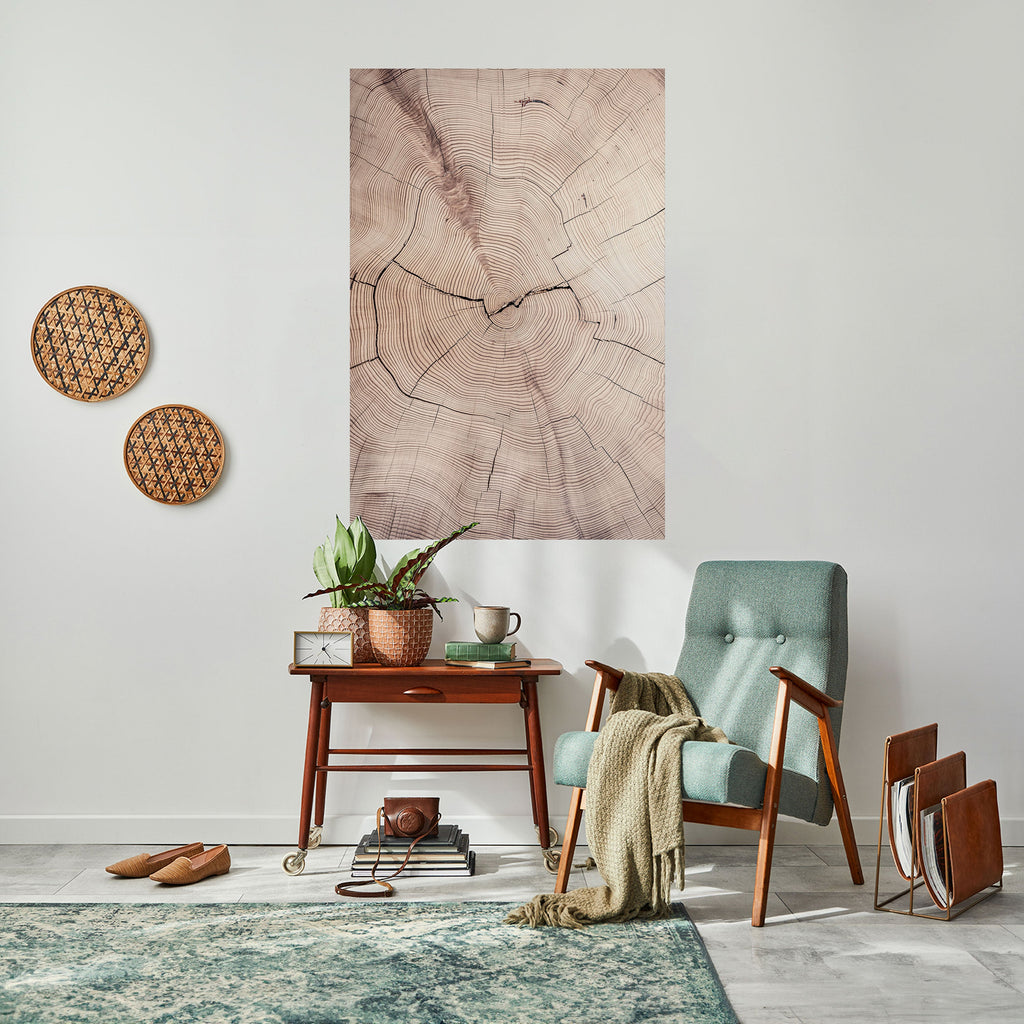 Affiche verticale autocollante « RYTHME USÉ PAR LE TEMPS »