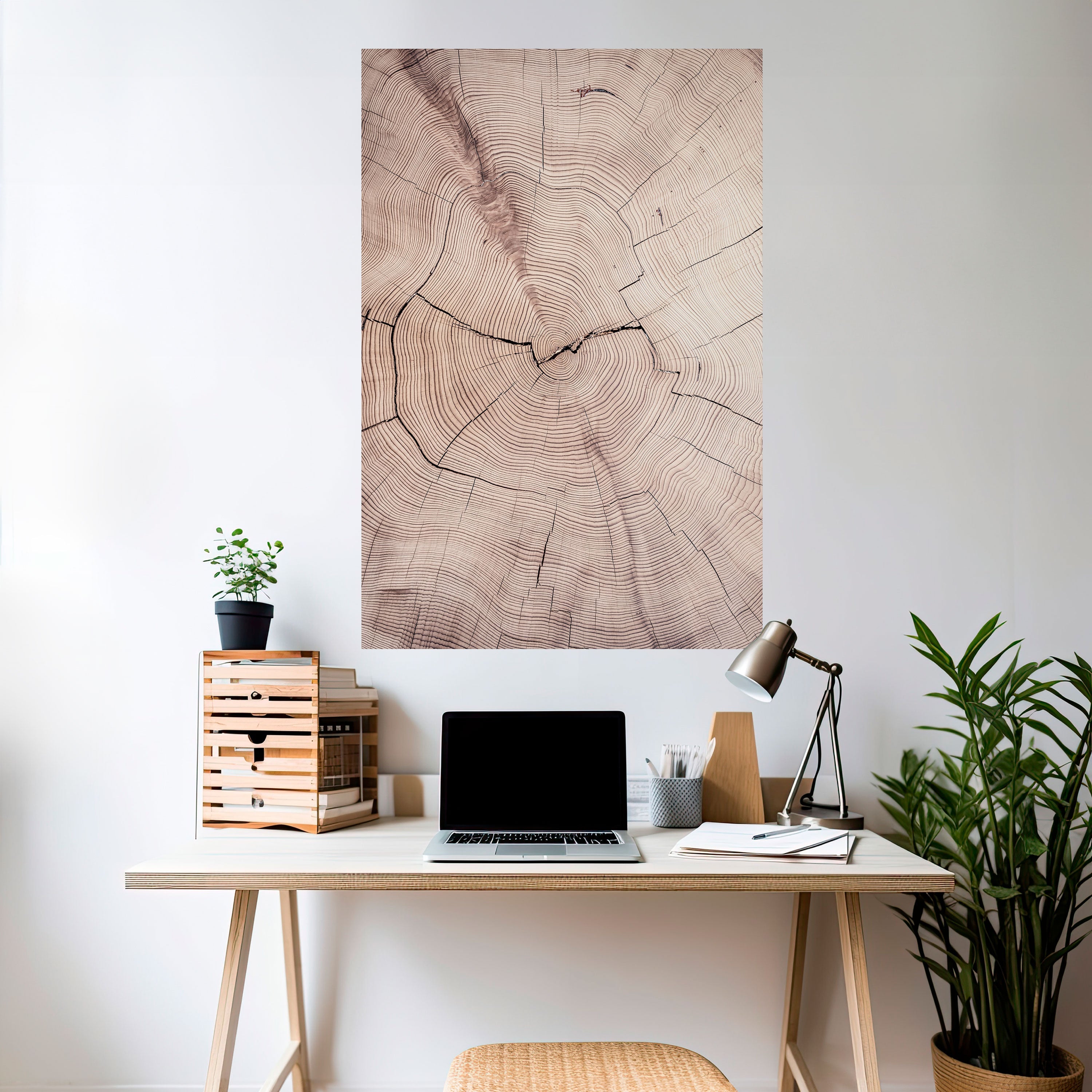 Affiche verticale autocollante « RYTHME USÉ PAR LE TEMPS »