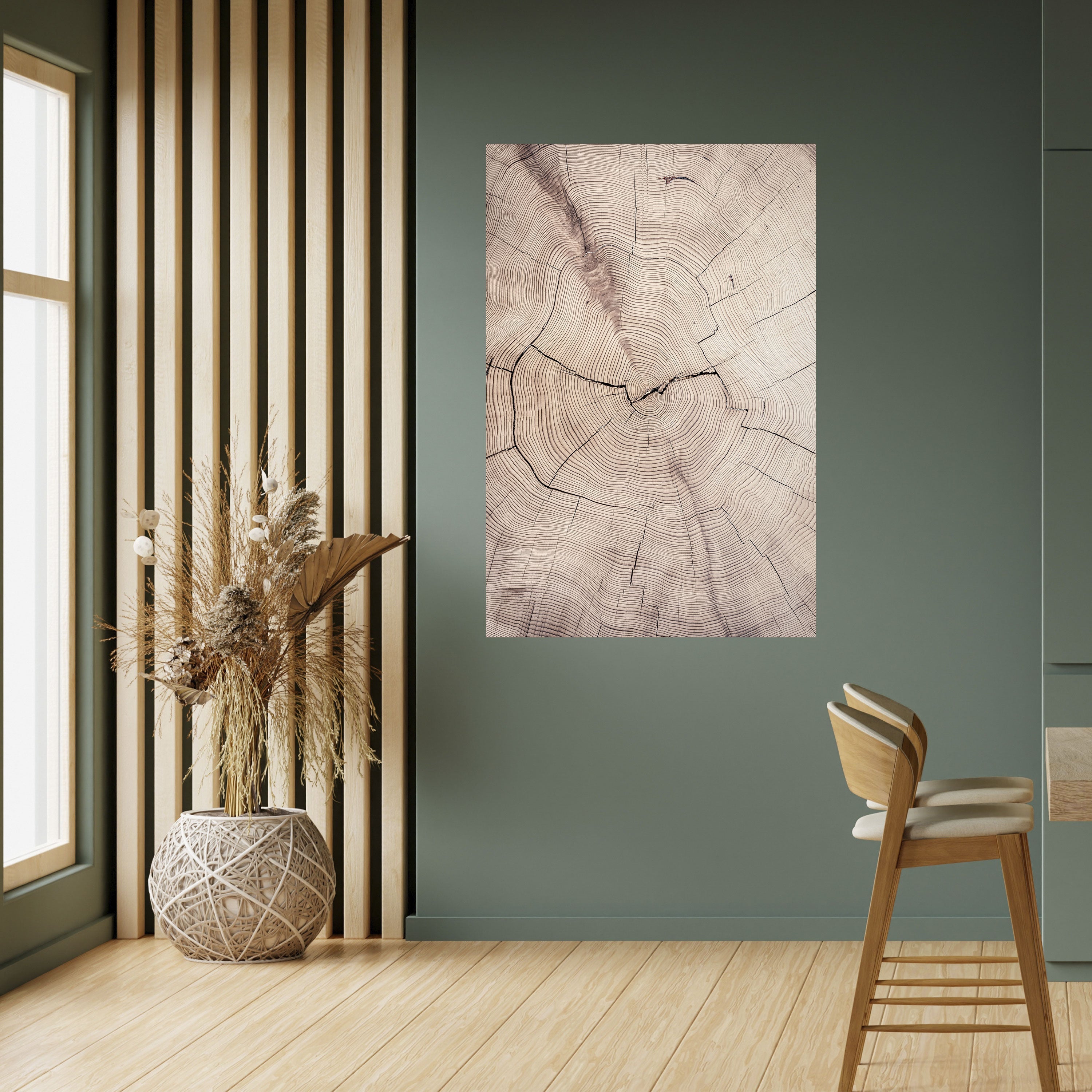 Affiche verticale autocollante « RYTHME USÉ PAR LE TEMPS »