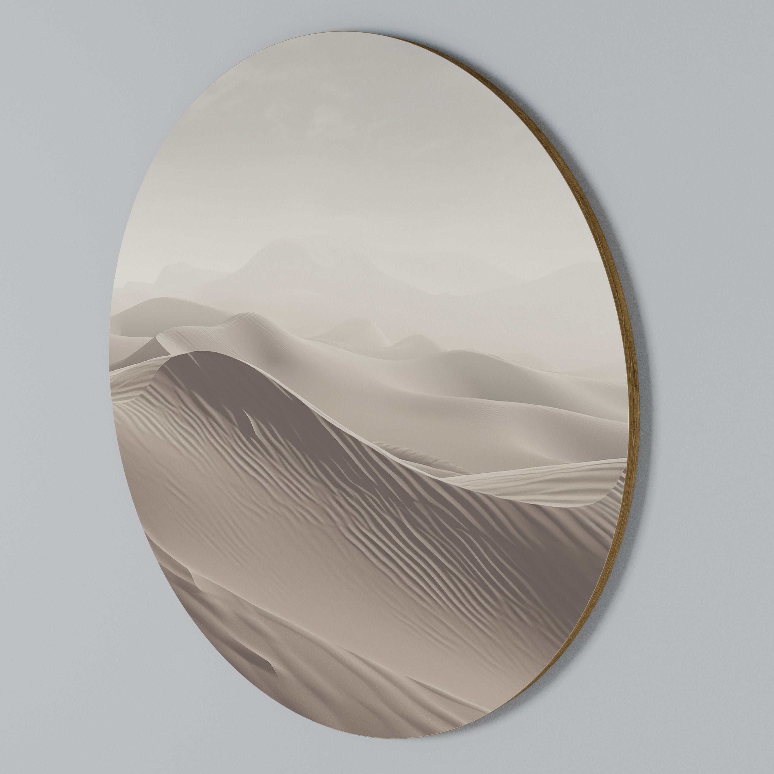 ECHOES OF DUNES Round Wall Art