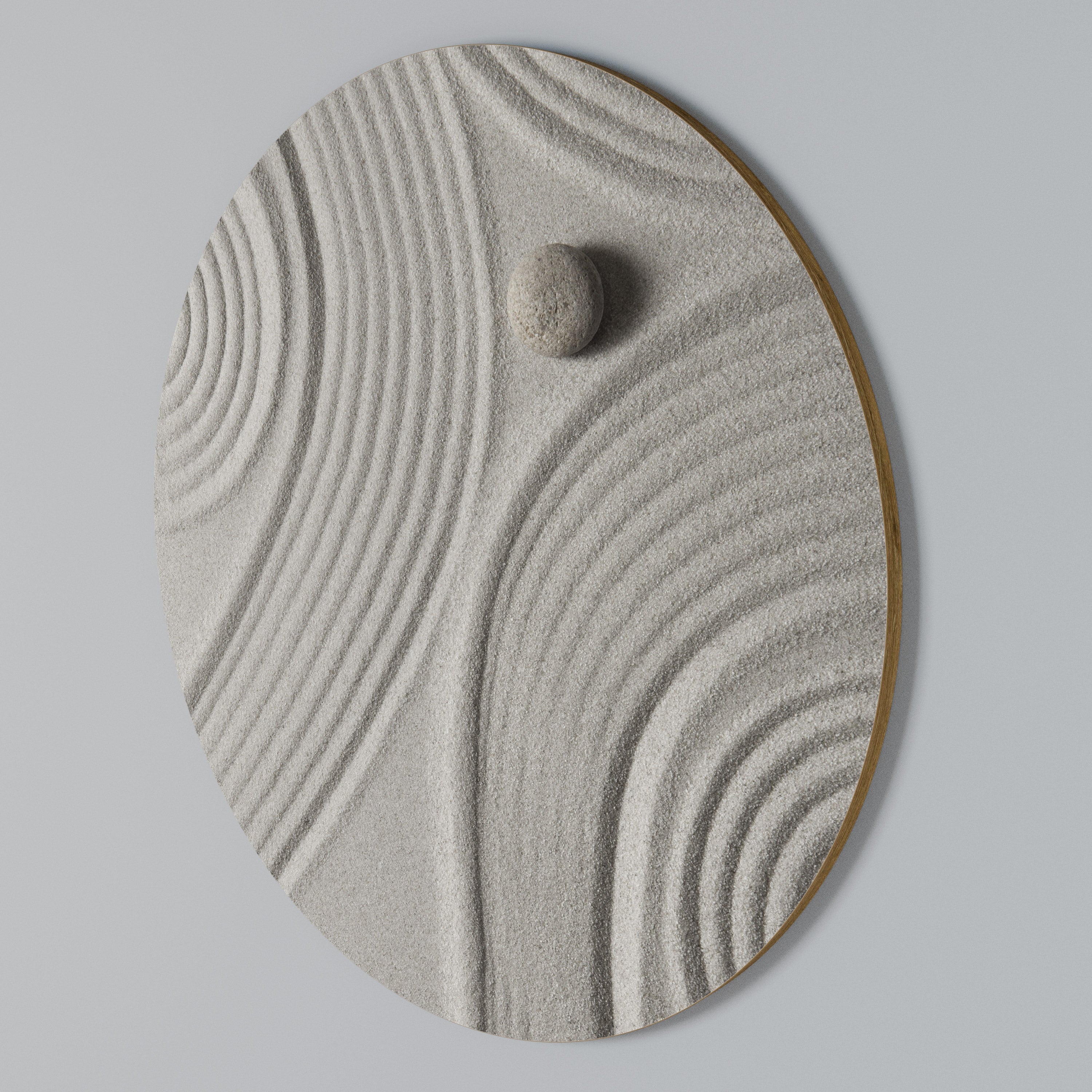 SANDSWIRL SERENITY Round Wall Art