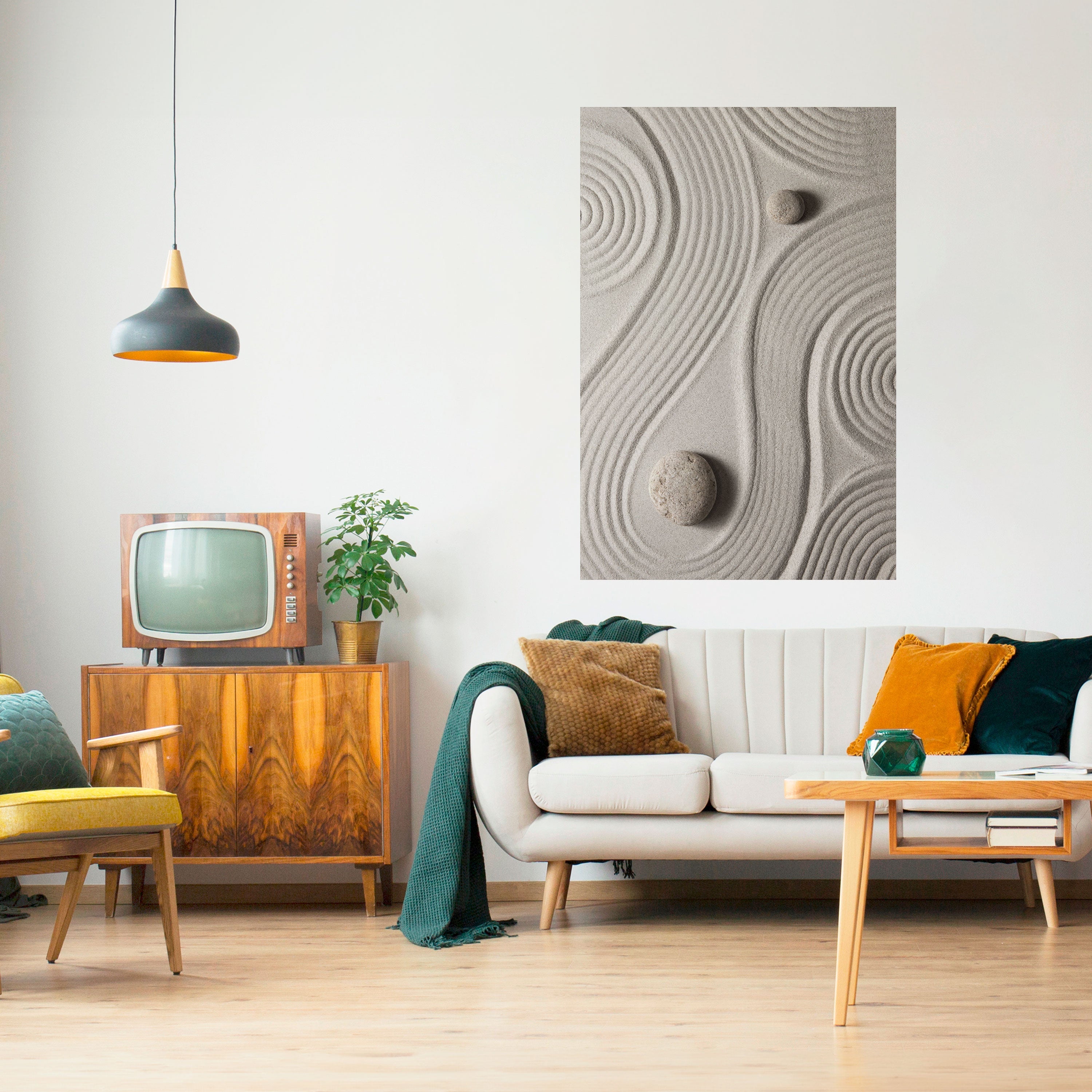 Affiche verticale autocollante SANDSWIRL SERENITY