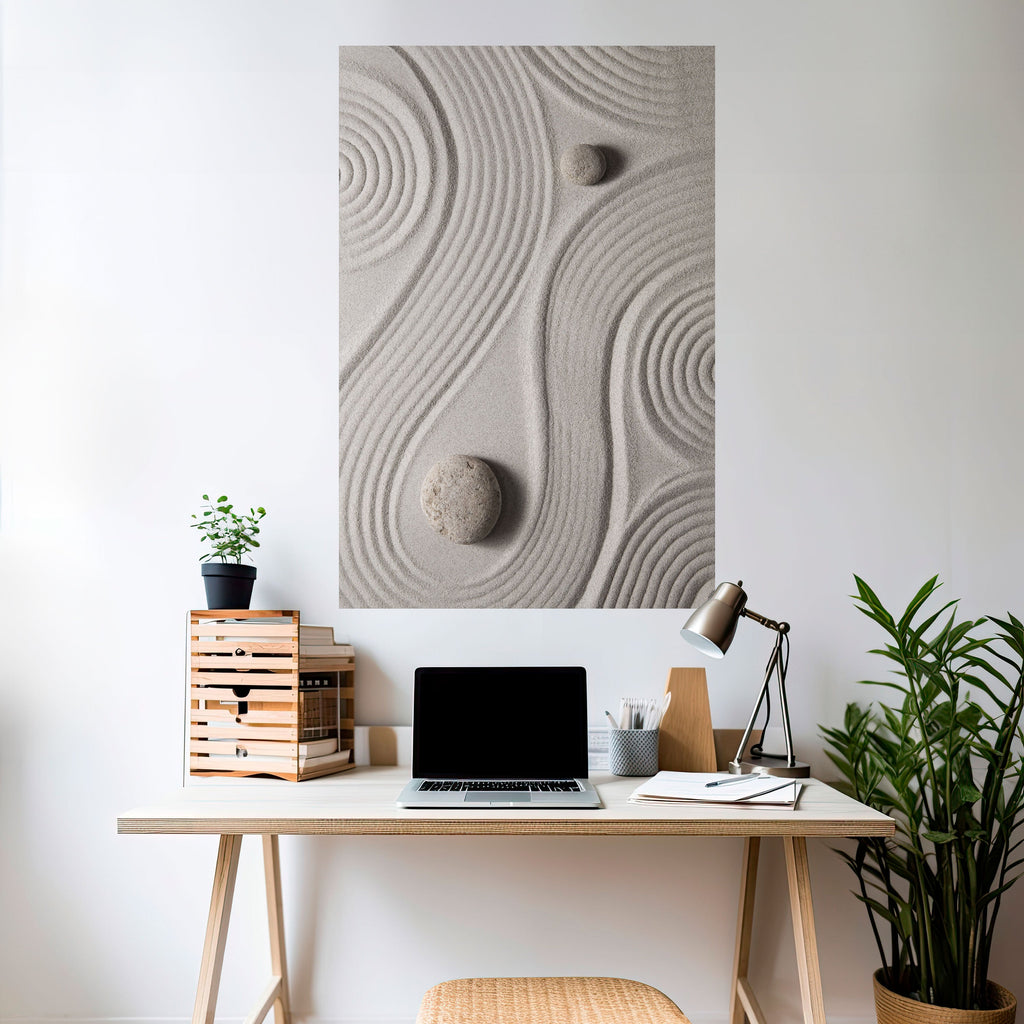 Affiche verticale autocollante SANDSWIRL SERENITY
