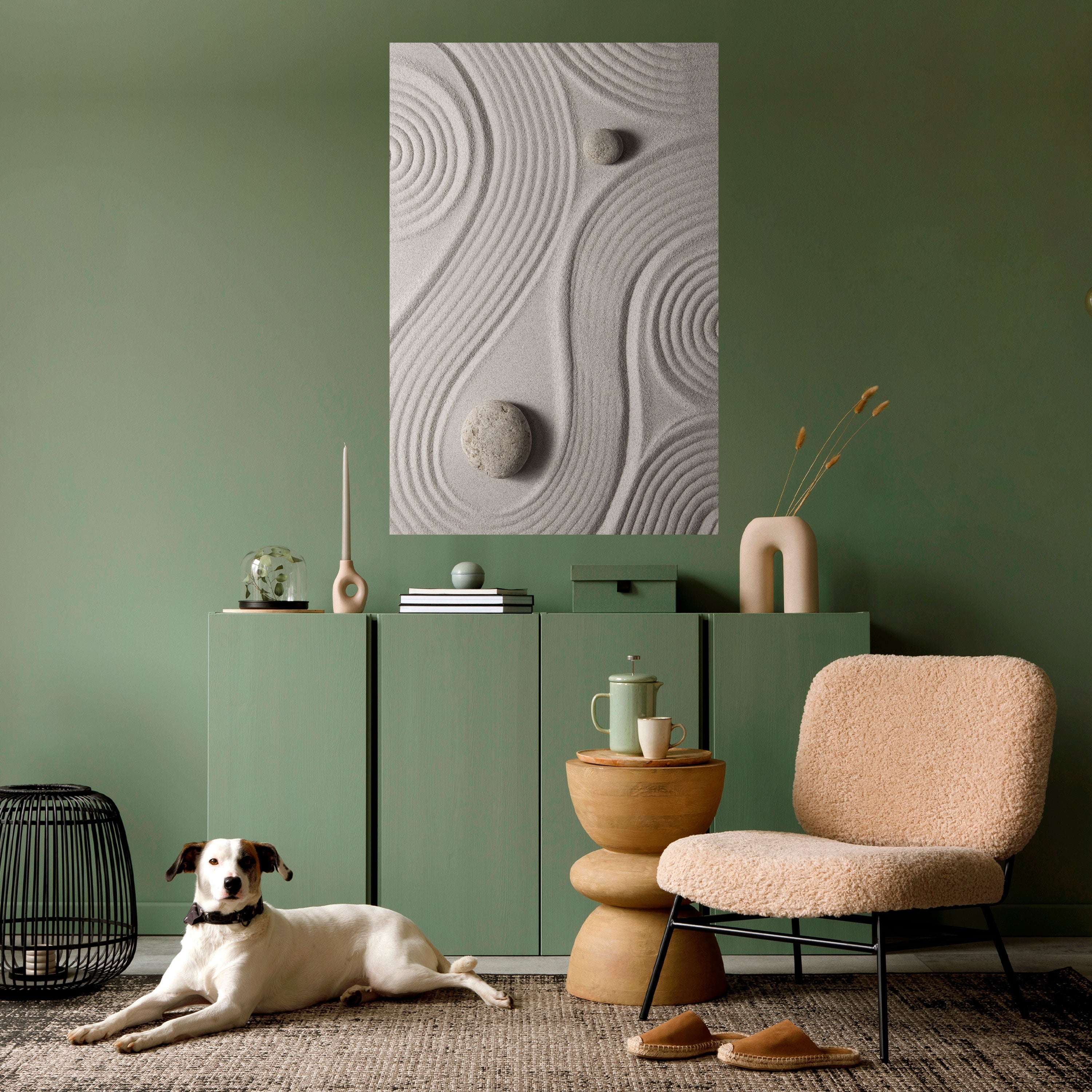 Affiche verticale autocollante SANDSWIRL SERENITY