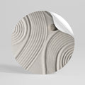 SANDSWIRL SERENITY Peel and Stick Round Sticker