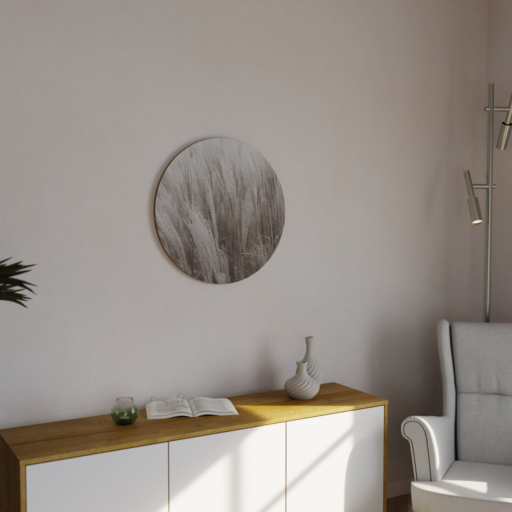 Murmures d'herbe Décoration murale ronde