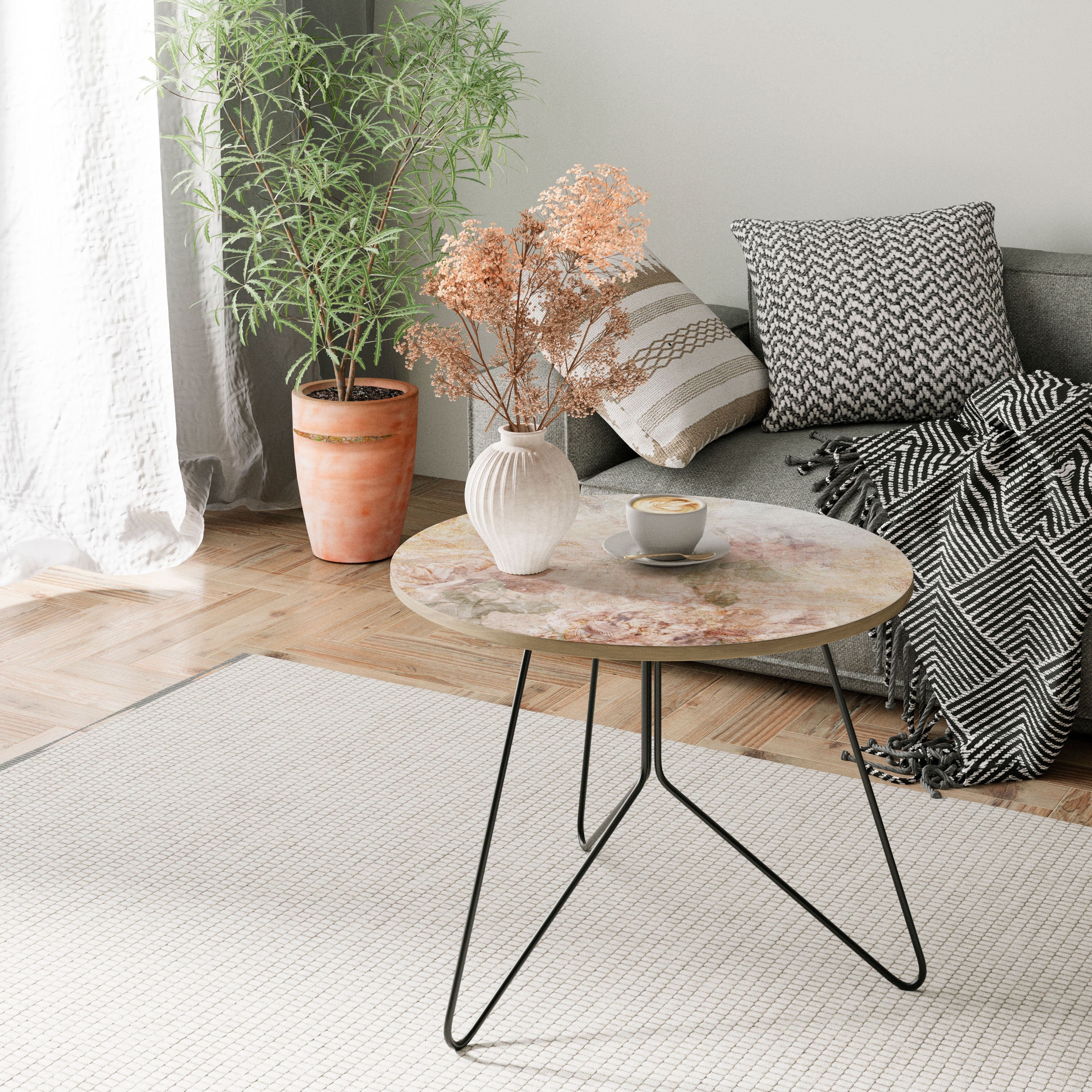 Table basse SUNFLOWER BLUR 69