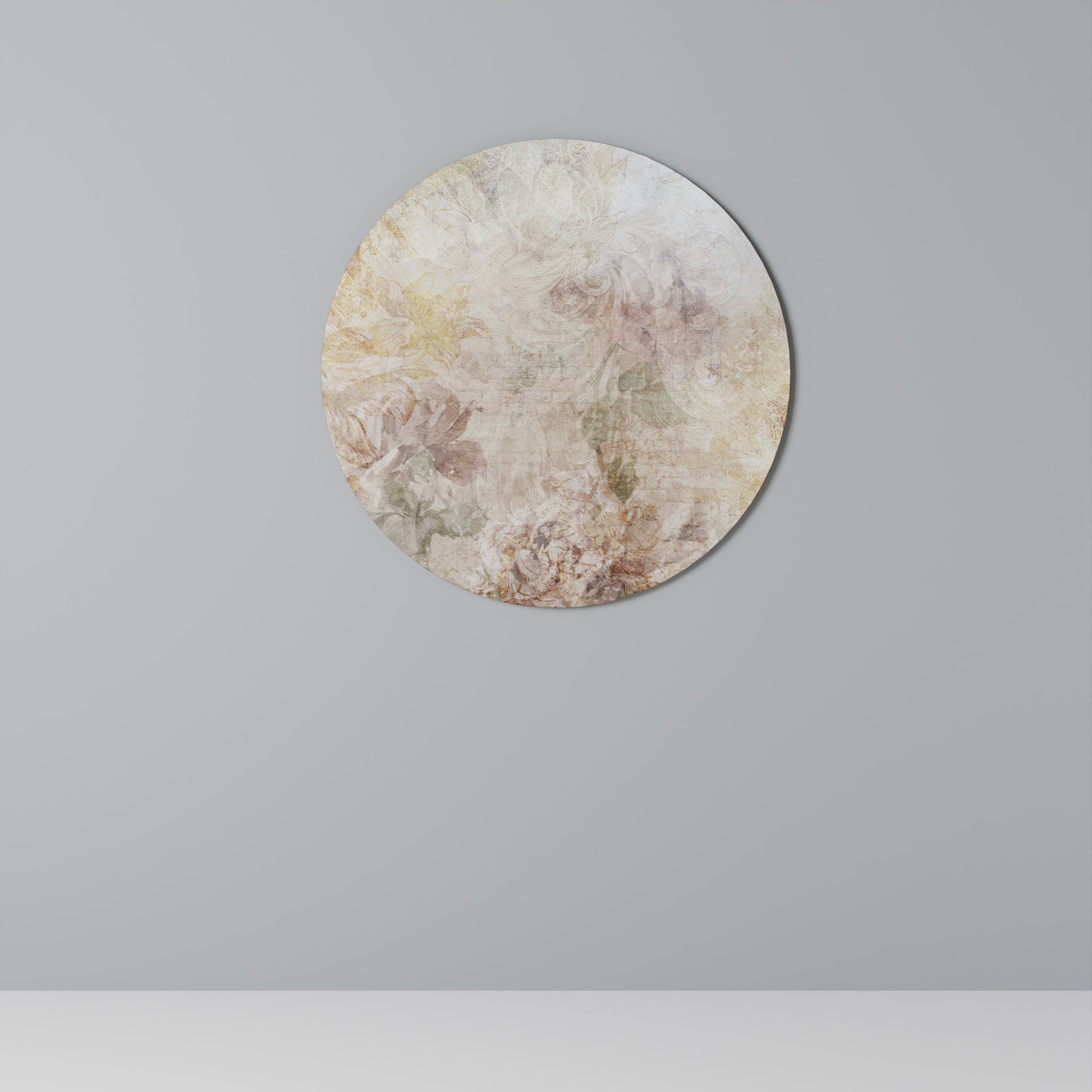 Décoration murale ronde FLOU DE TOURNESOL