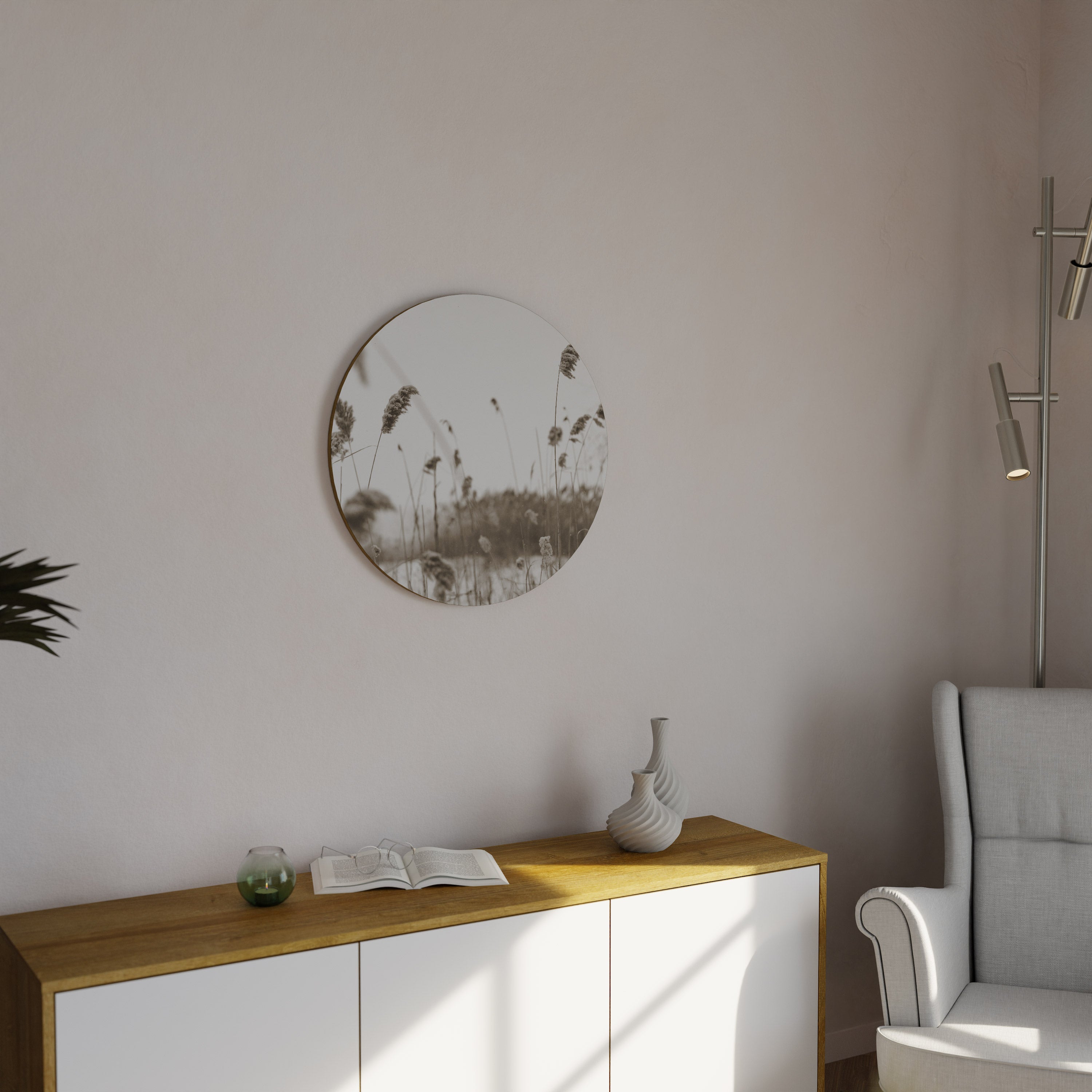 Décoration murale ronde TUSSOCKS INTEMPOREL