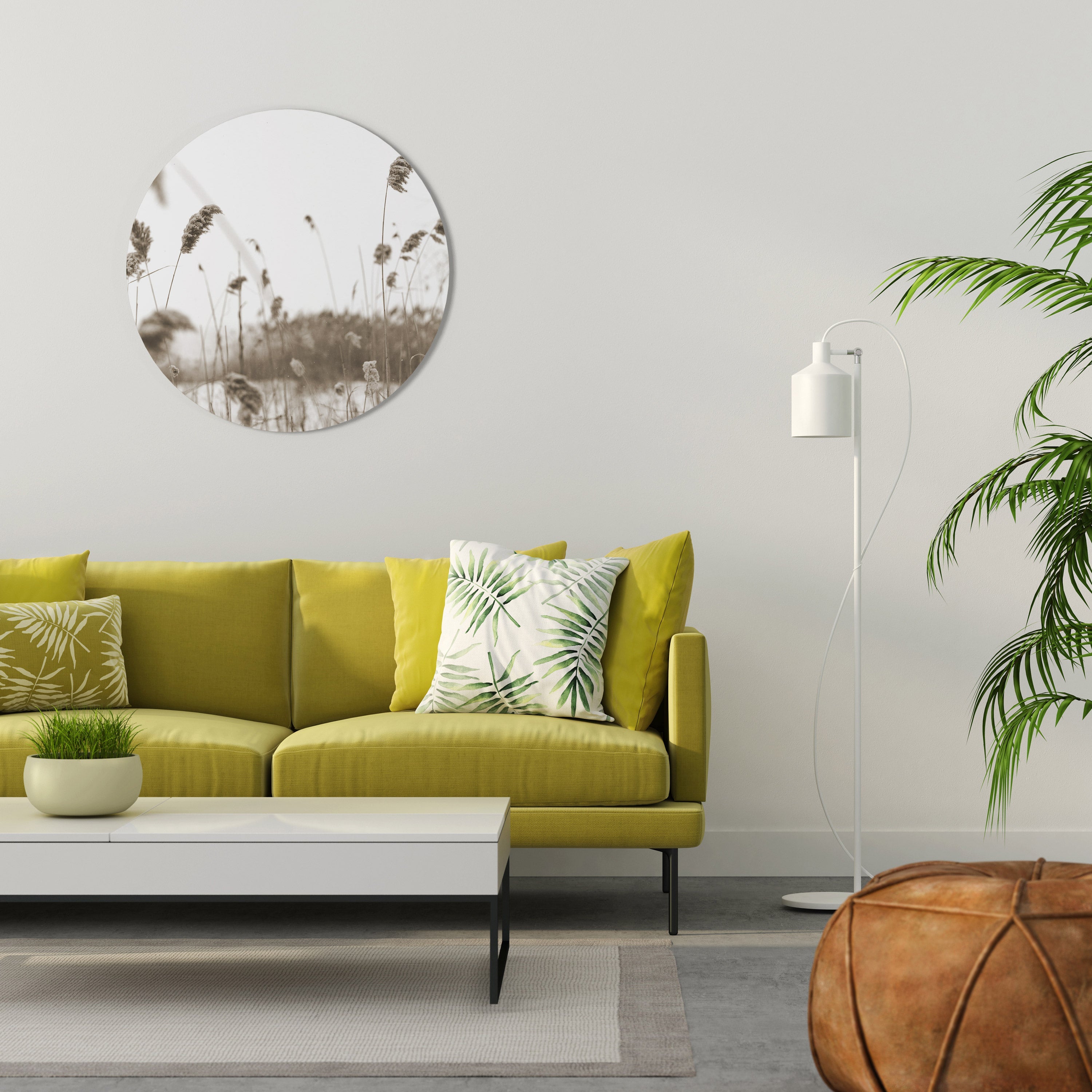 Décoration murale ronde TUSSOCKS INTEMPOREL