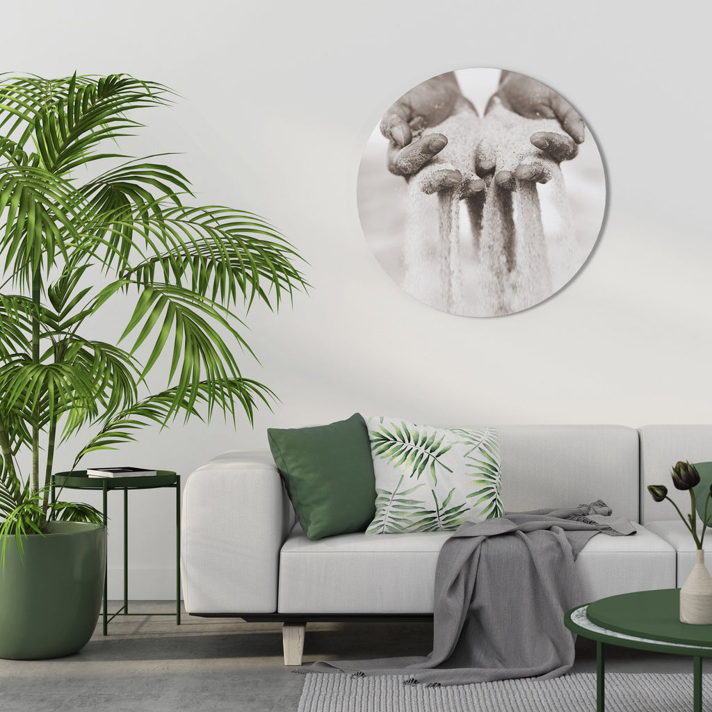 Décoration murale ronde « Mains du destin »