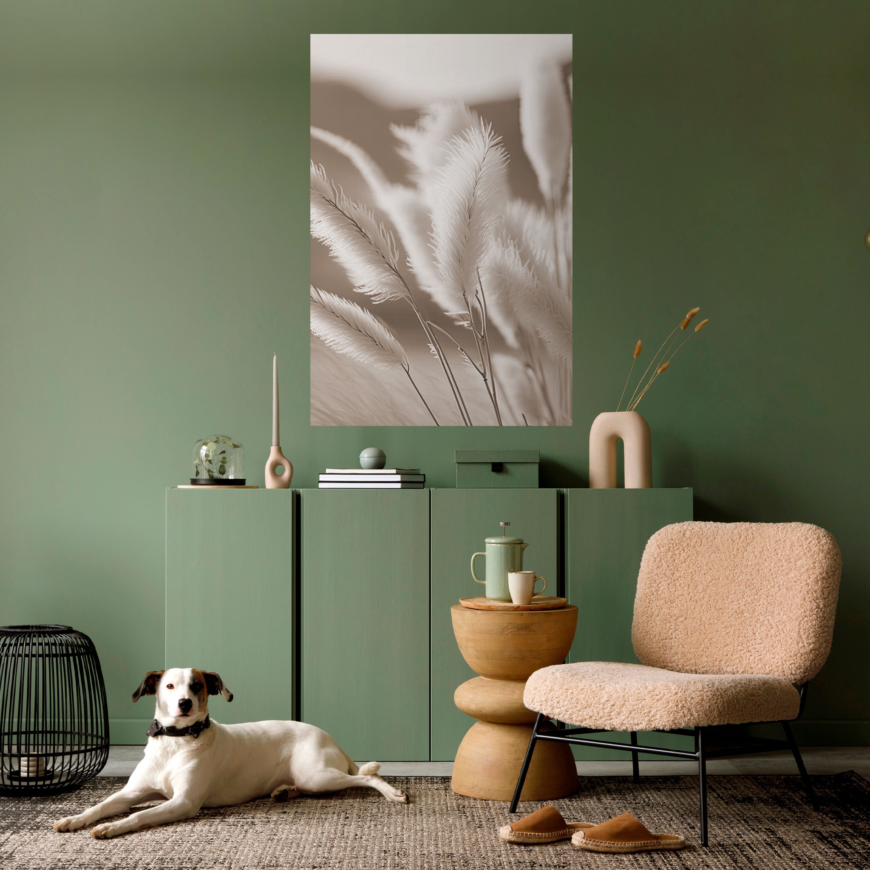 Affiche verticale autocollante « L'ÉTREINTE DU VENT DOUX »