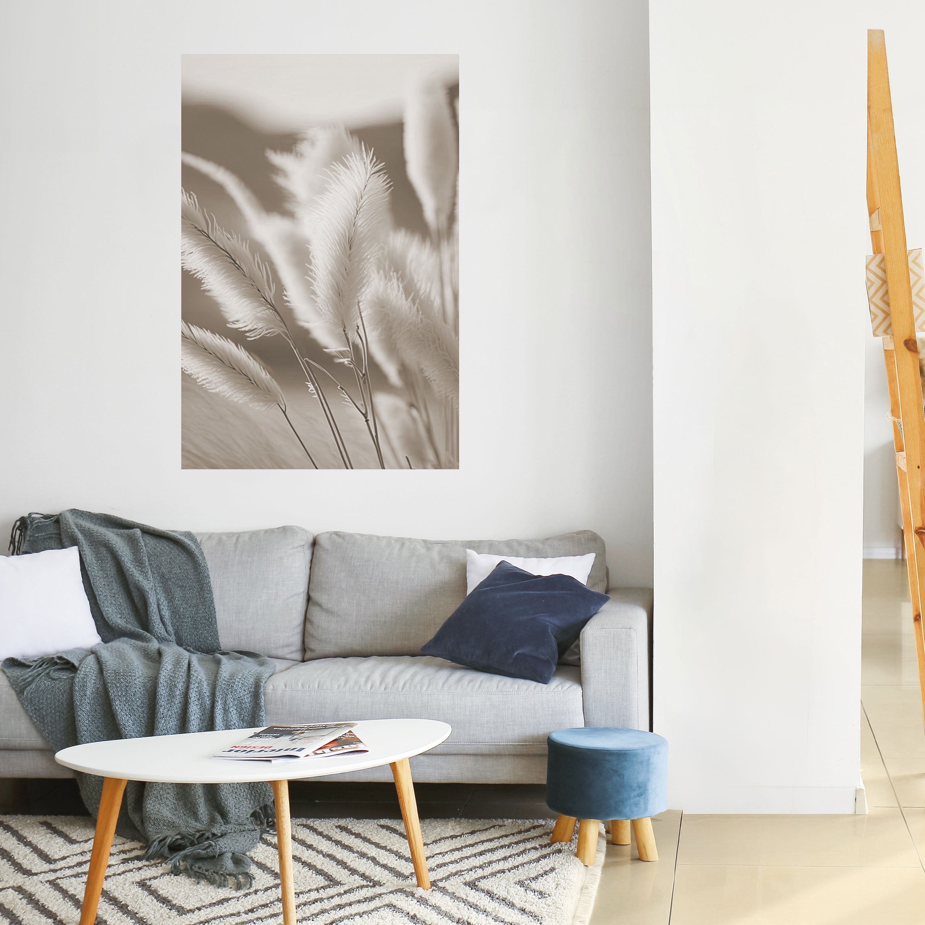 Affiche verticale autocollante « L'ÉTREINTE DU VENT DOUX »