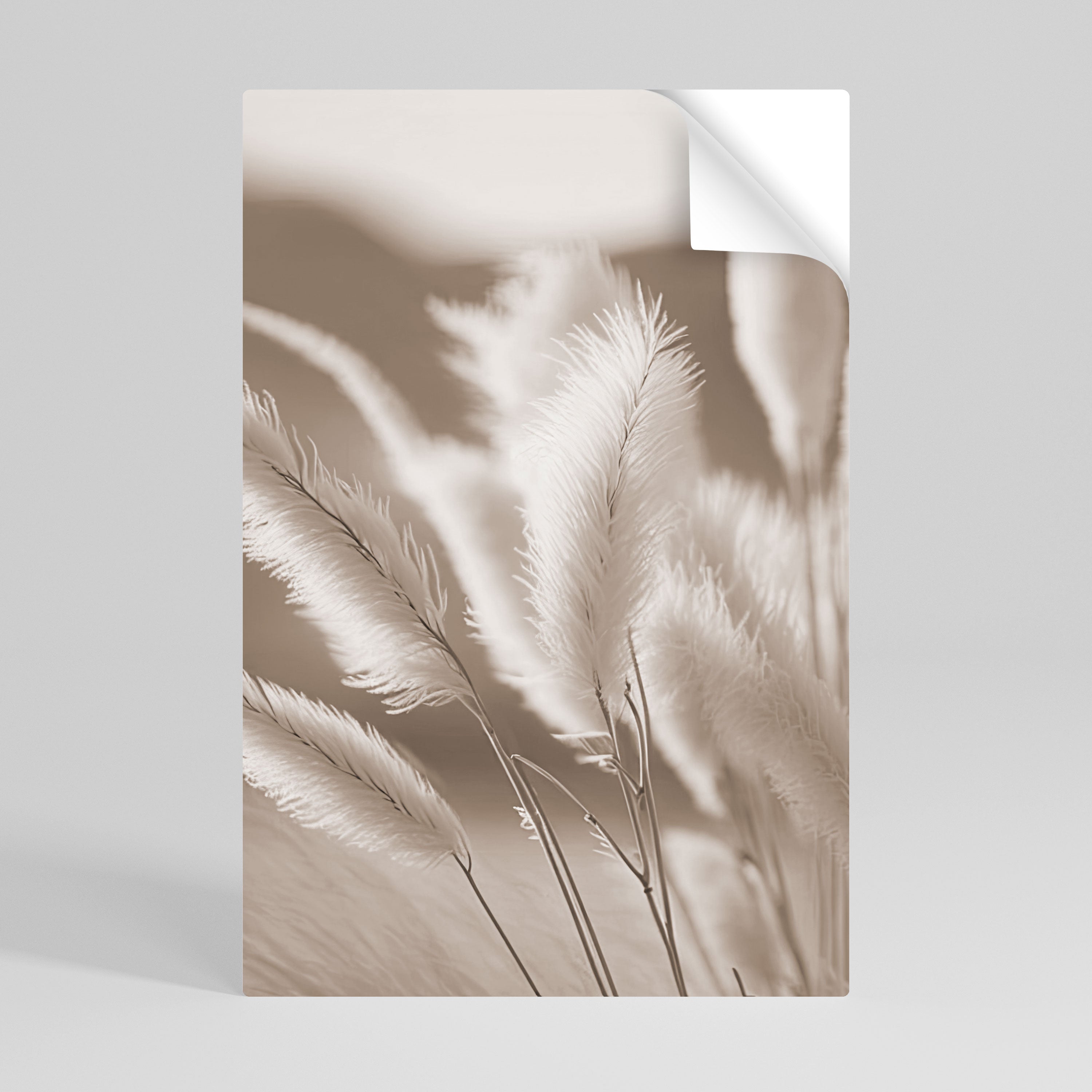 Affiche verticale autocollante « L'ÉTREINTE DU VENT DOUX »