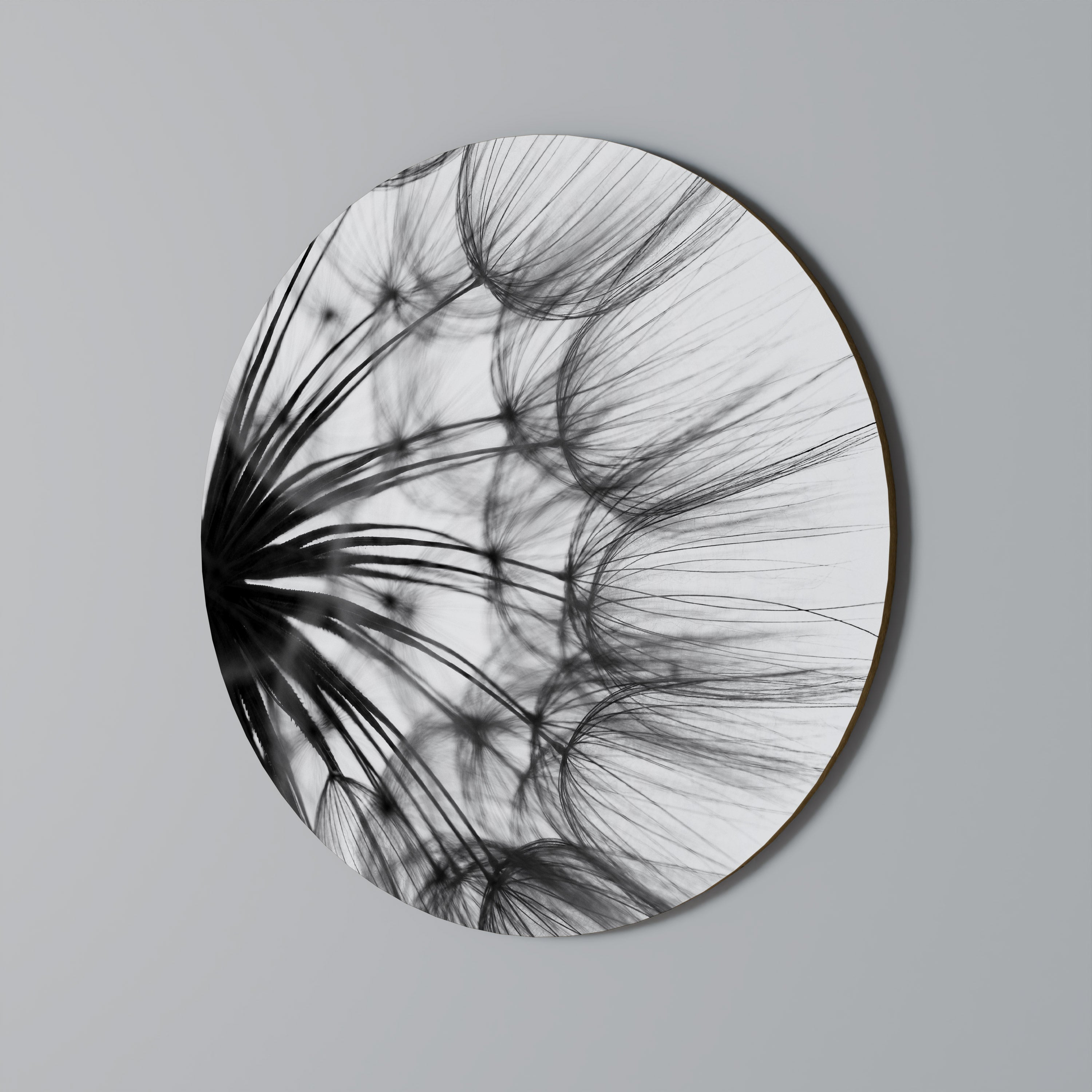 Décoration murale ronde « FLEURS SAUVAGES CHUCHOTANTES »