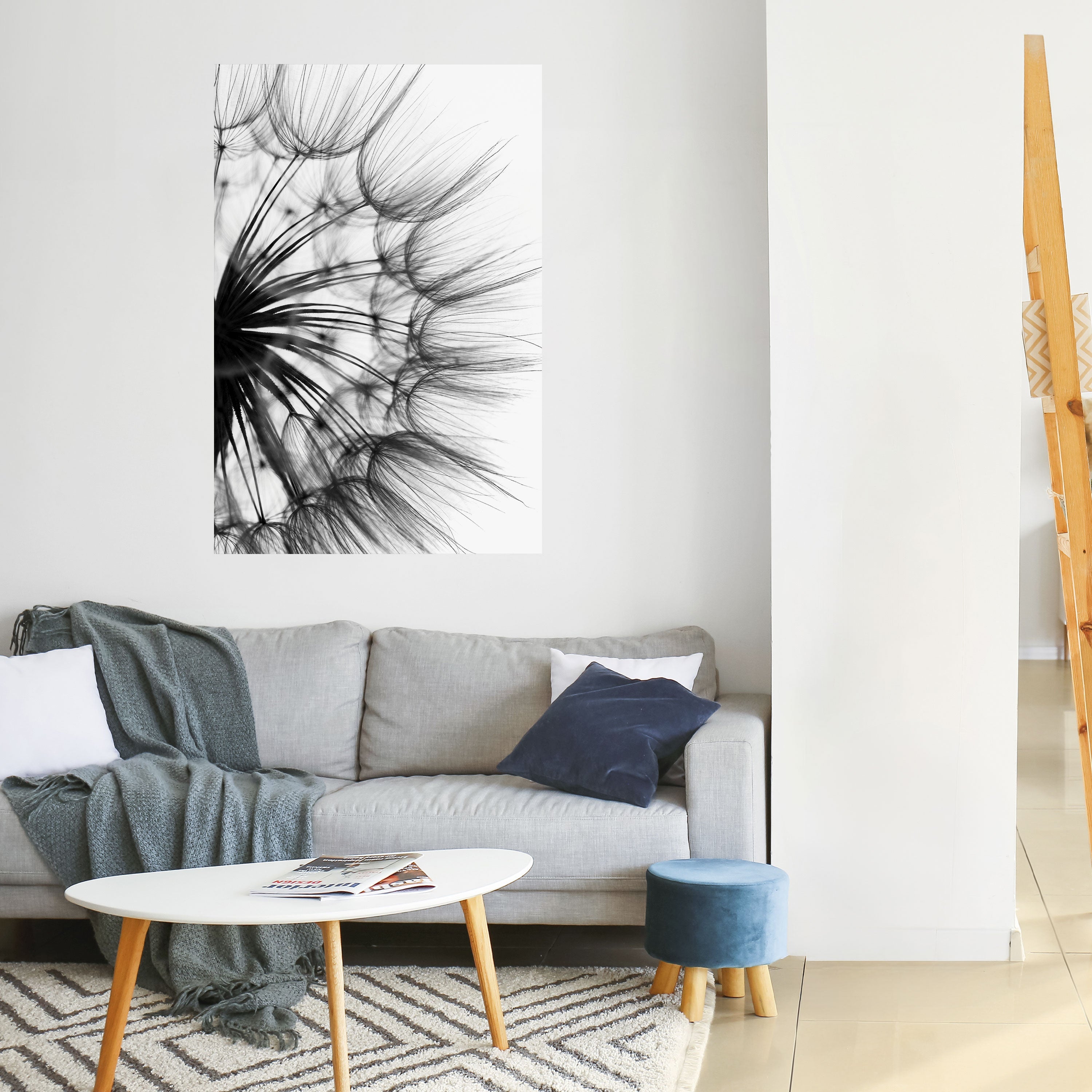 Affiche verticale autocollante « FLEURS SAUVAGES CHUCHOTANTES »