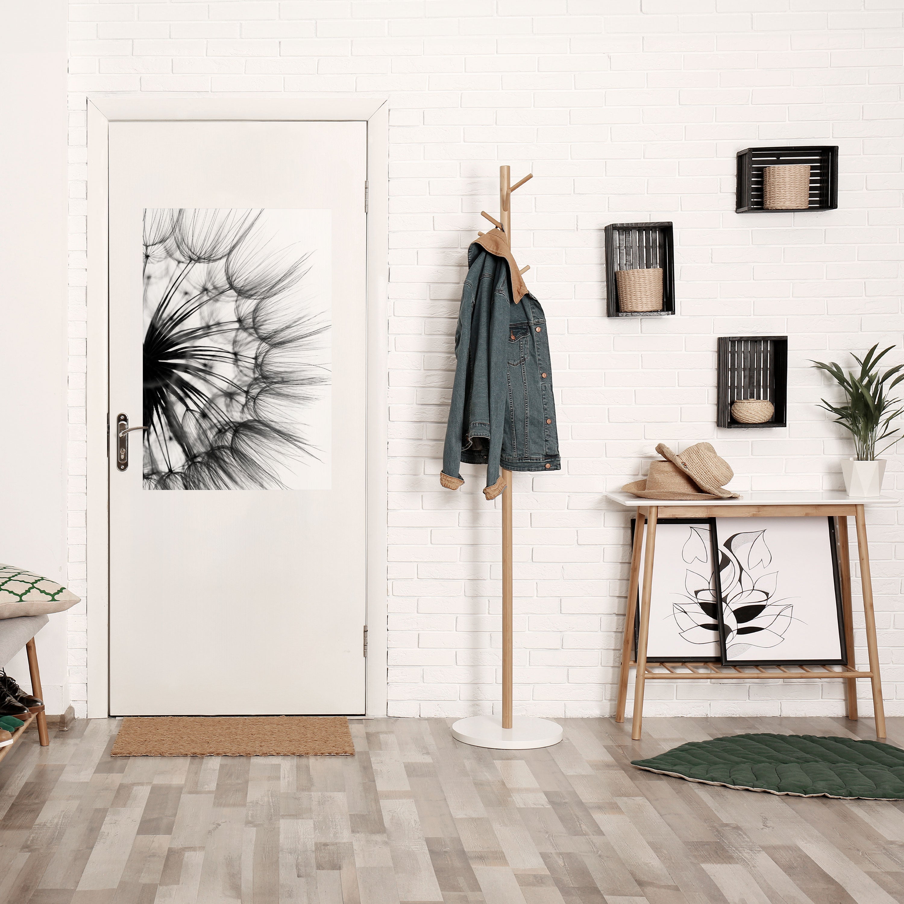 Affiche verticale autocollante « FLEURS SAUVAGES CHUCHOTANTES »