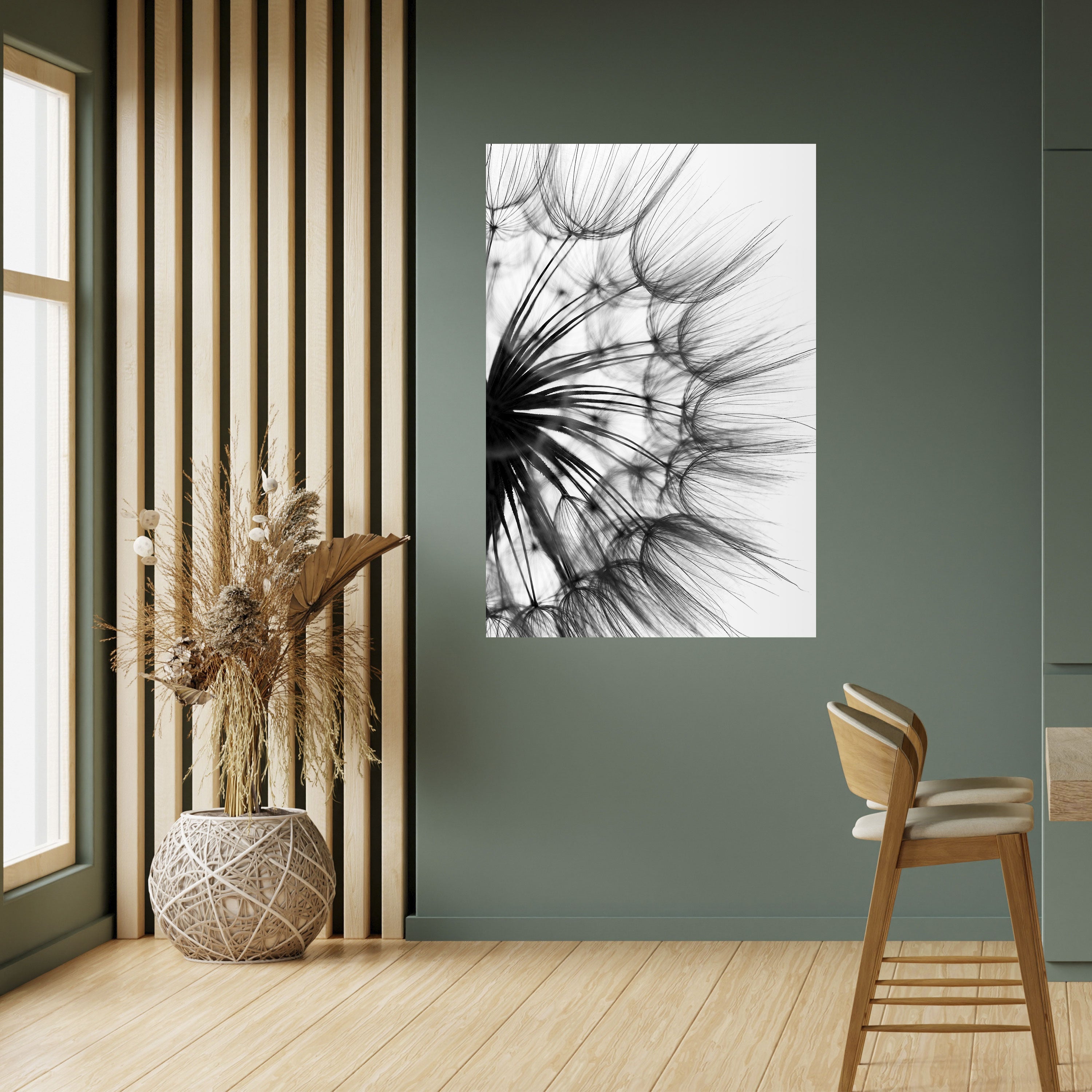 Affiche verticale autocollante « FLEURS SAUVAGES CHUCHOTANTES »