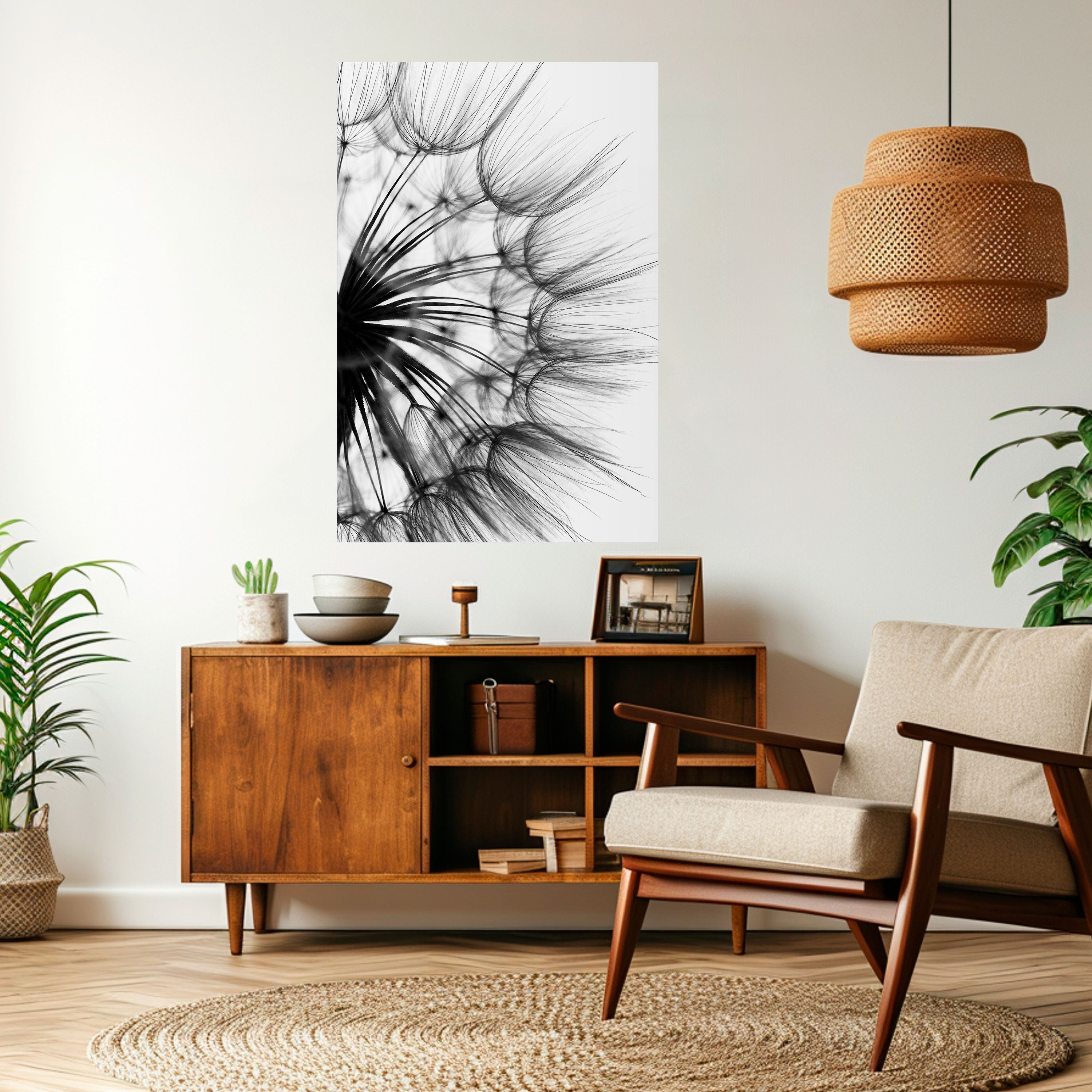 Affiche verticale autocollante « FLEURS SAUVAGES CHUCHOTANTES »