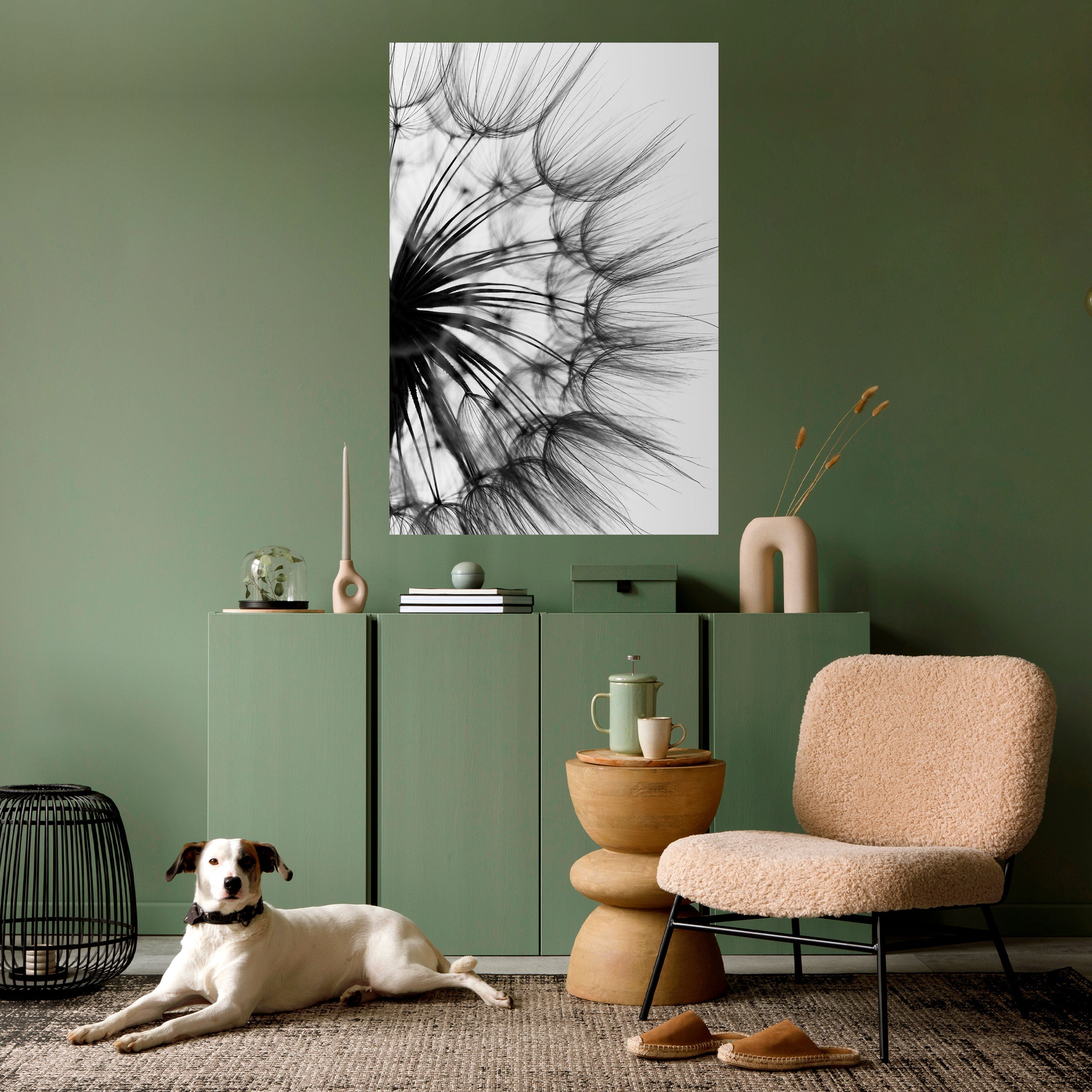 Affiche verticale autocollante « FLEURS SAUVAGES CHUCHOTANTES »