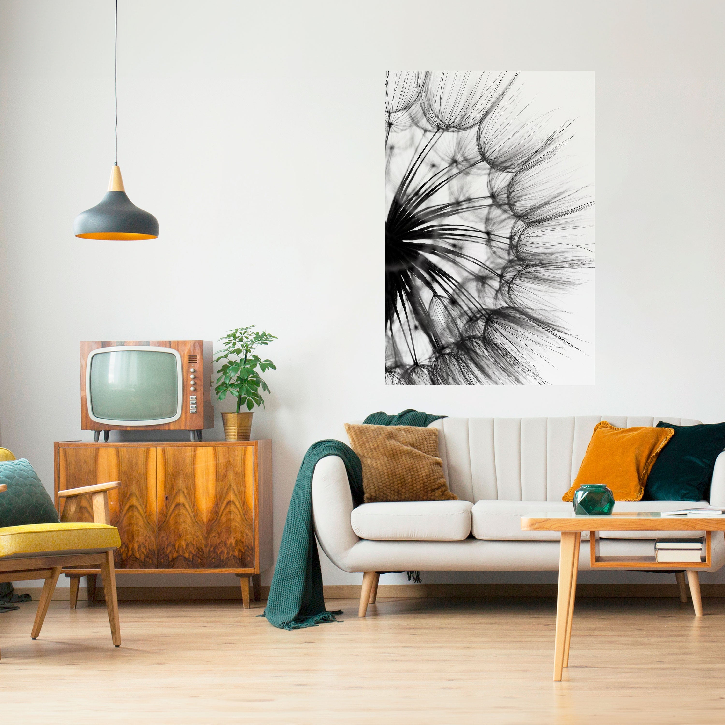 Affiche verticale autocollante « FLEURS SAUVAGES CHUCHOTANTES »