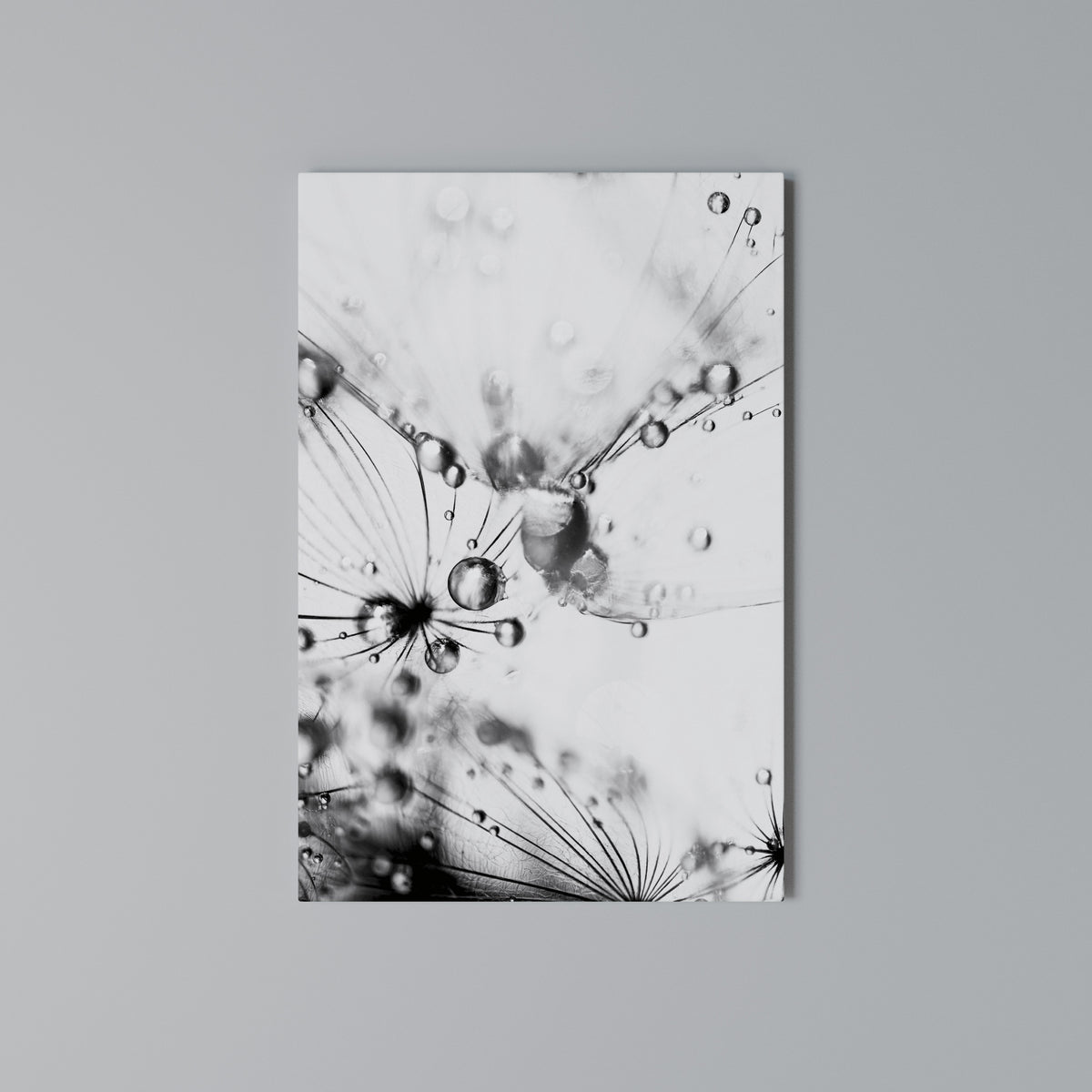 ELEGANT DROPLETS Vertical Canvas Print