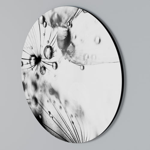ELEGANT DROPLETS Round Wall Art