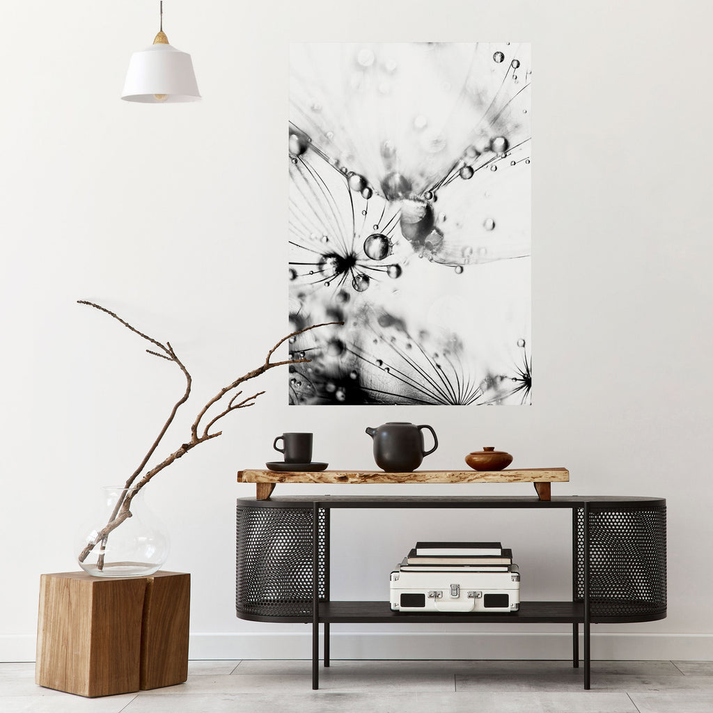 Affiche verticale autocollante « GOUTTELETTES ÉLÉGANTES »