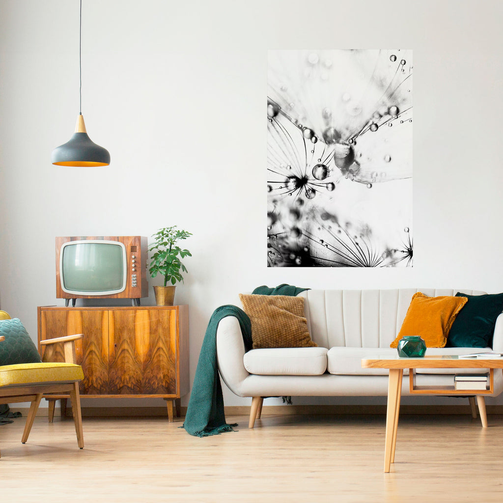 Affiche verticale autocollante « GOUTTELETTES ÉLÉGANTES »