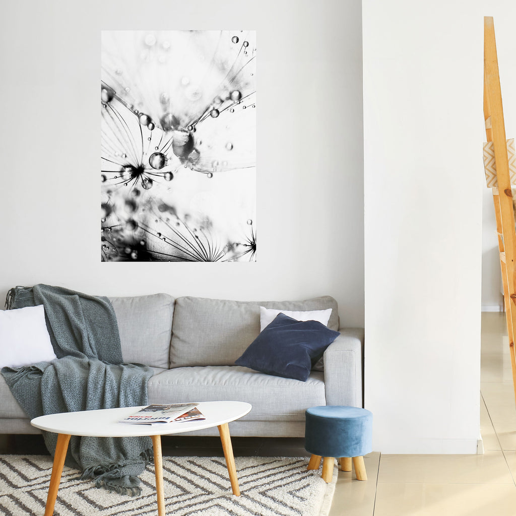 Affiche verticale autocollante « GOUTTELETTES ÉLÉGANTES »