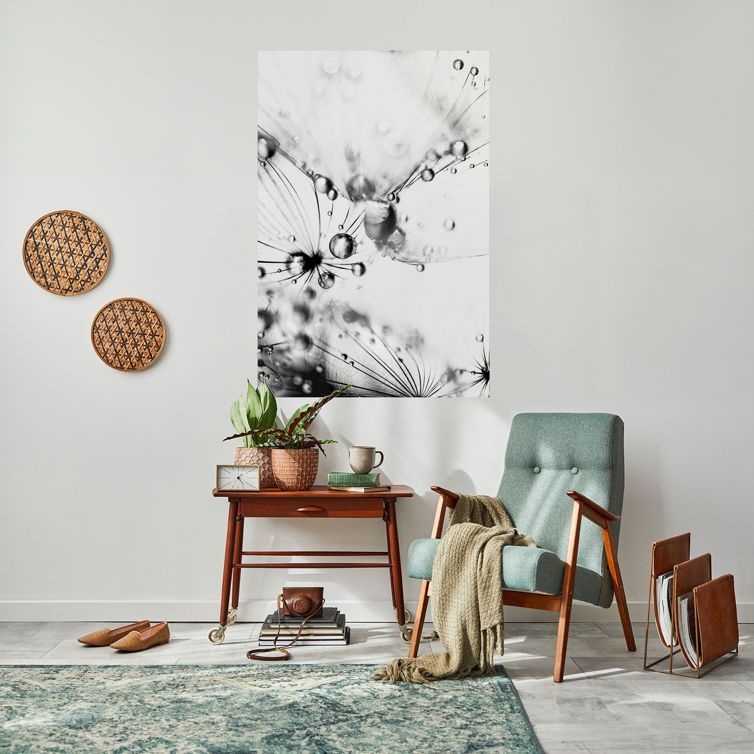 Affiche verticale autocollante « GOUTTELETTES ÉLÉGANTES »