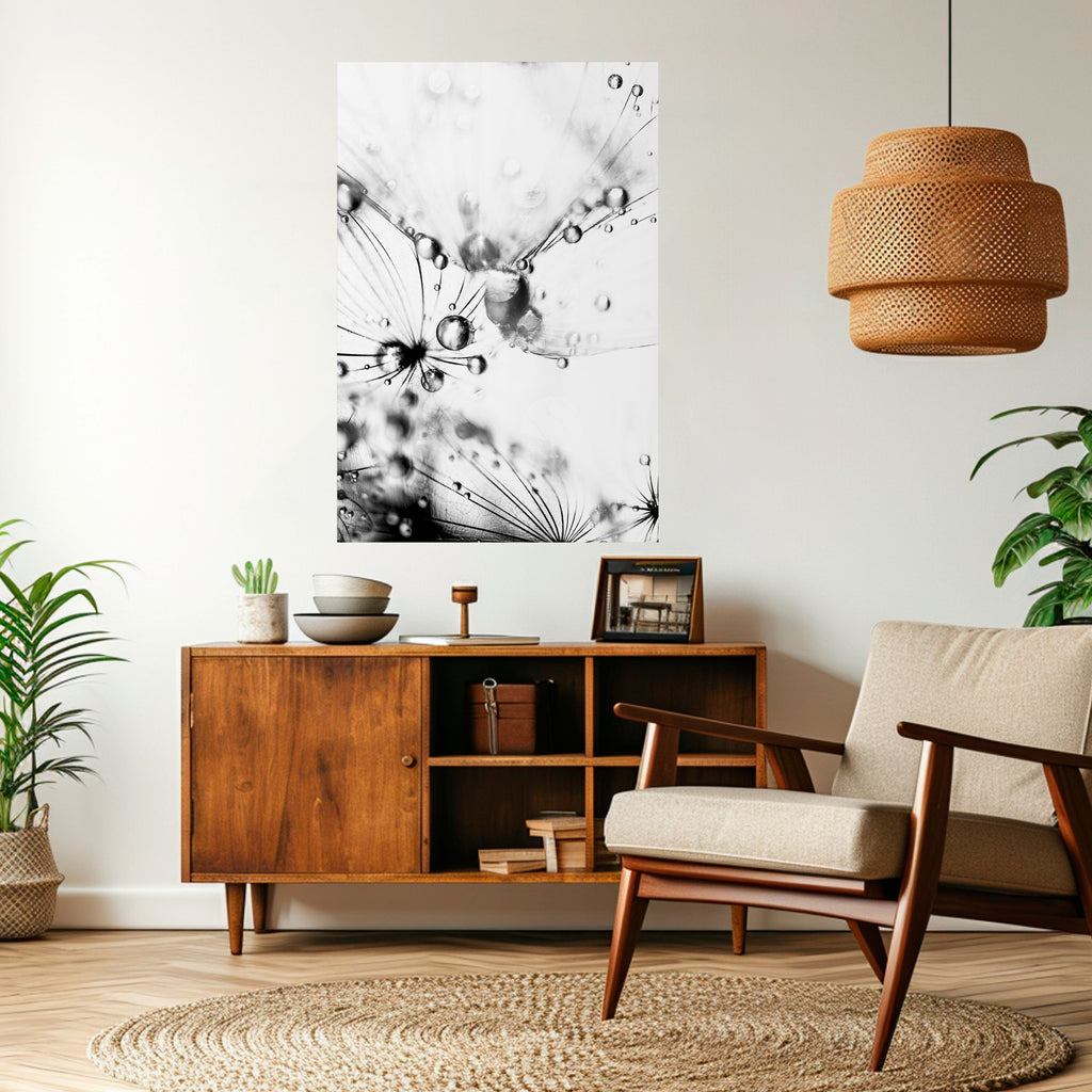 Affiche verticale autocollante « GOUTTELETTES ÉLÉGANTES »