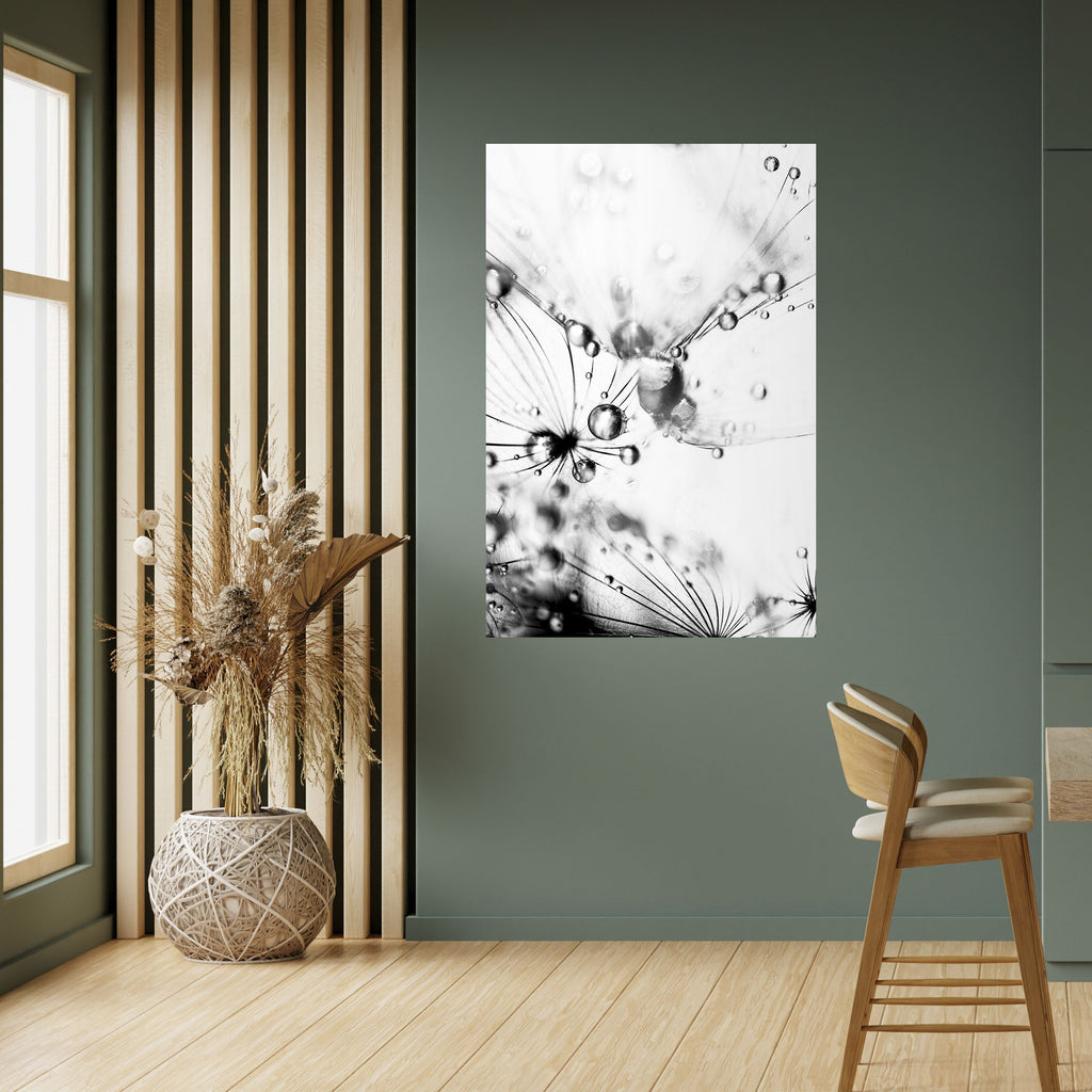 Affiche verticale autocollante « GOUTTELETTES ÉLÉGANTES »